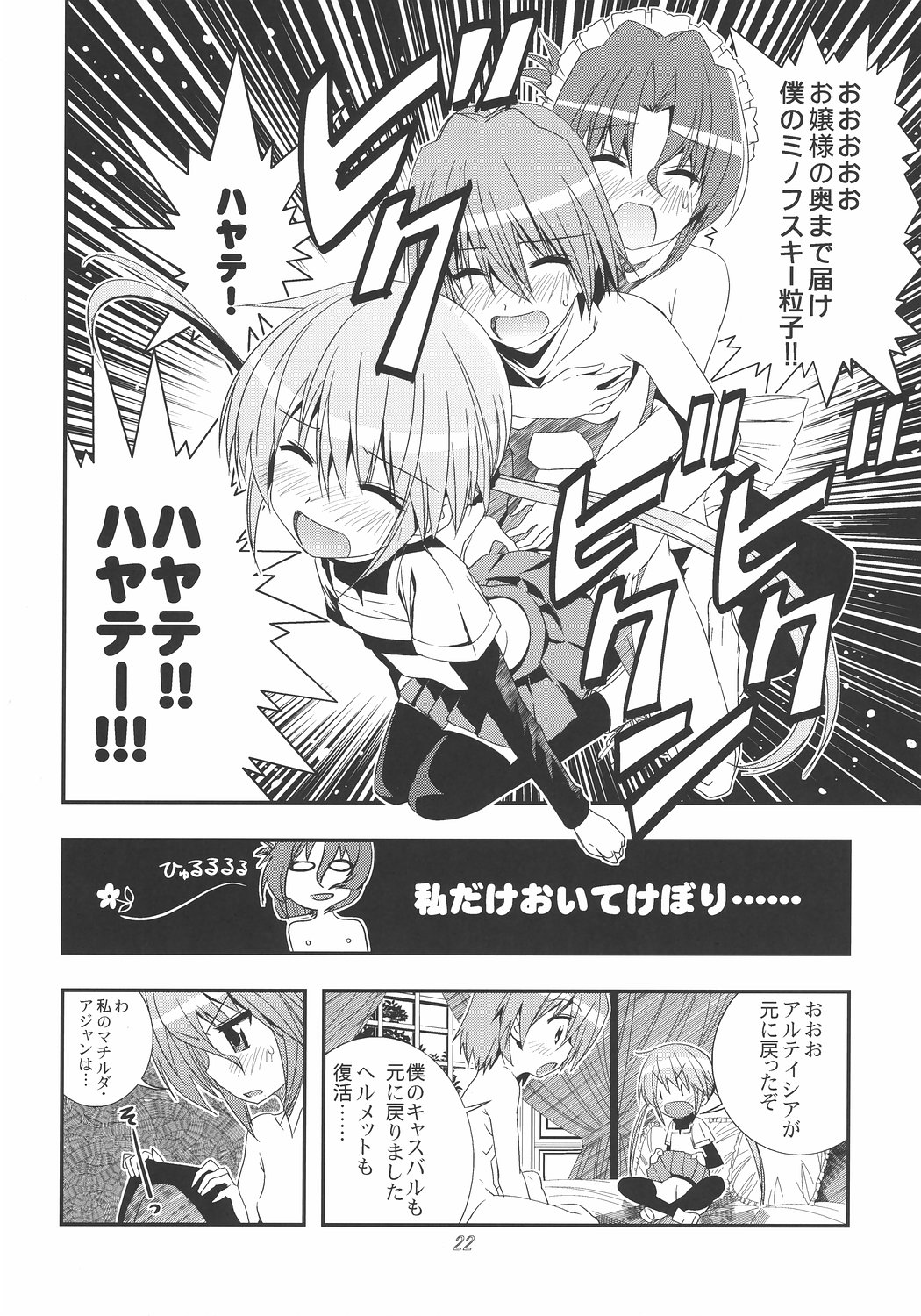 [Byousatsu Tanukidan (Saeki Tatsuya)] Saikai!? Shaa to Seira (Hayate no Gotoku!) page 21 full