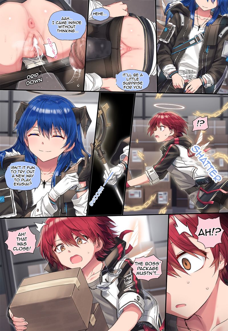 [kataokasan] (Arknights) Mostima x Exusiai x Texas [English] page 9 full