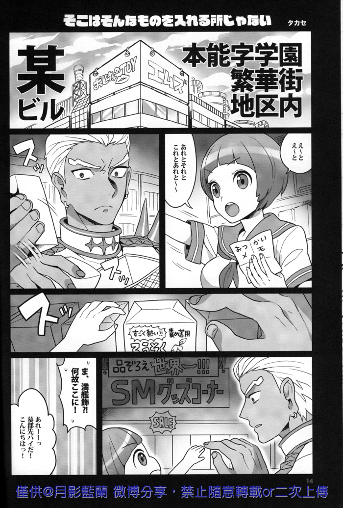 [Virginia Room, Harakiri, Z-Kai (Virginia Nitouhei, Douman Ao, Takase)] Kiken na Futari (Kill la Kill) page 14 full