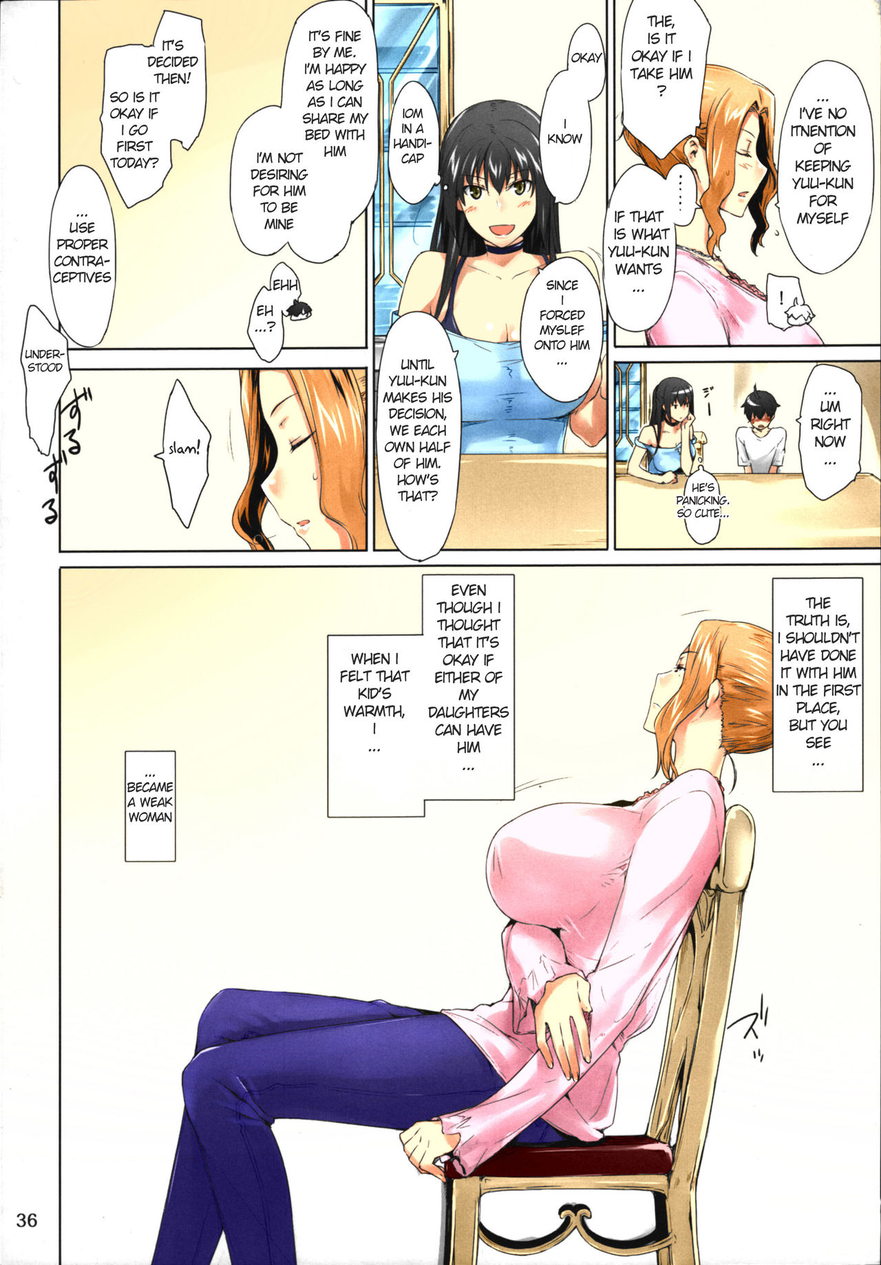 (C86) [MTSP (Jin)] Tachibana-san-chi no Dansei Jijou Matome Ban [English] [Colorized] [Decensored] page 36 full