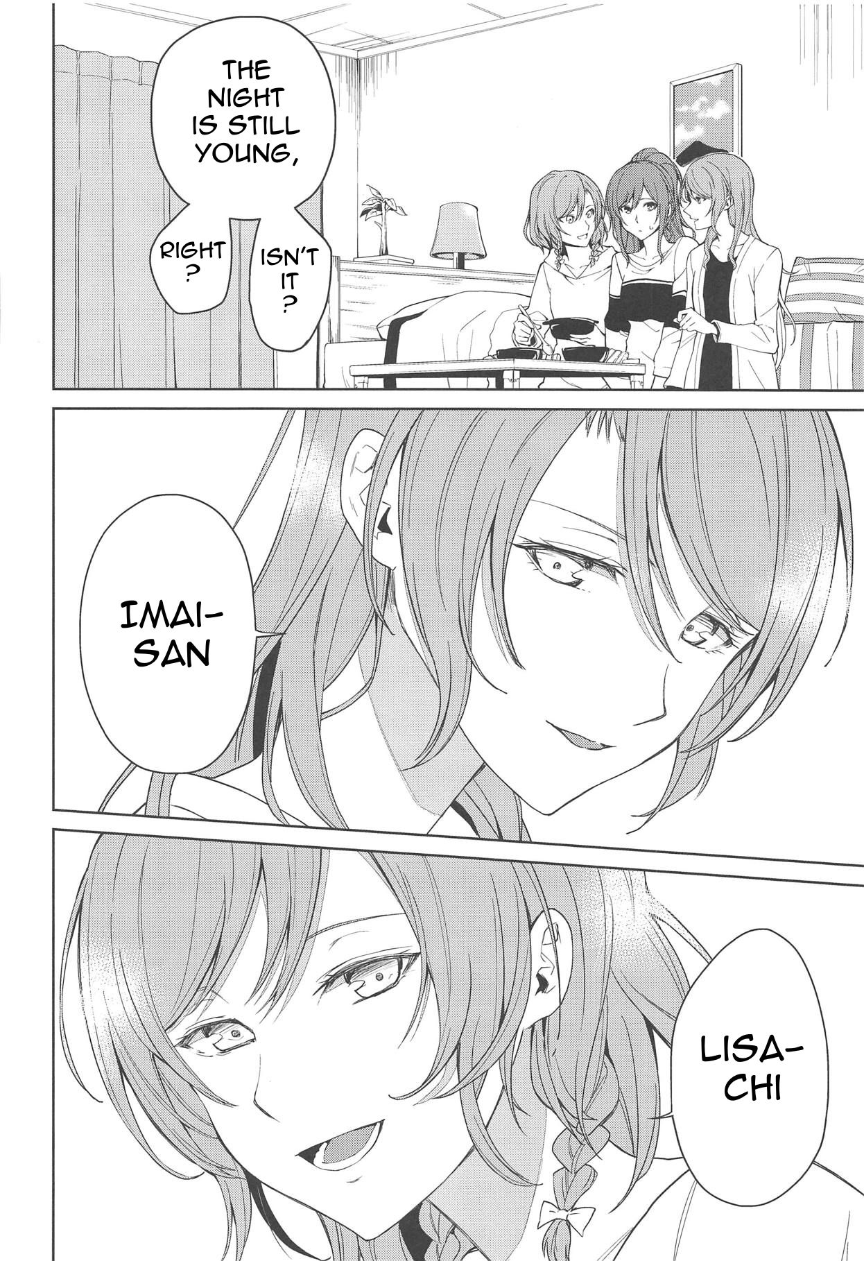 (C95) [Tatakai no Kiseki (Senyuu)] Sayo Lisa Hina Ecchi Bon | Sayo Lisa Hina Ecchi Book (BanG Dream!) [English] [Erokawa_Senpai] page 15 full