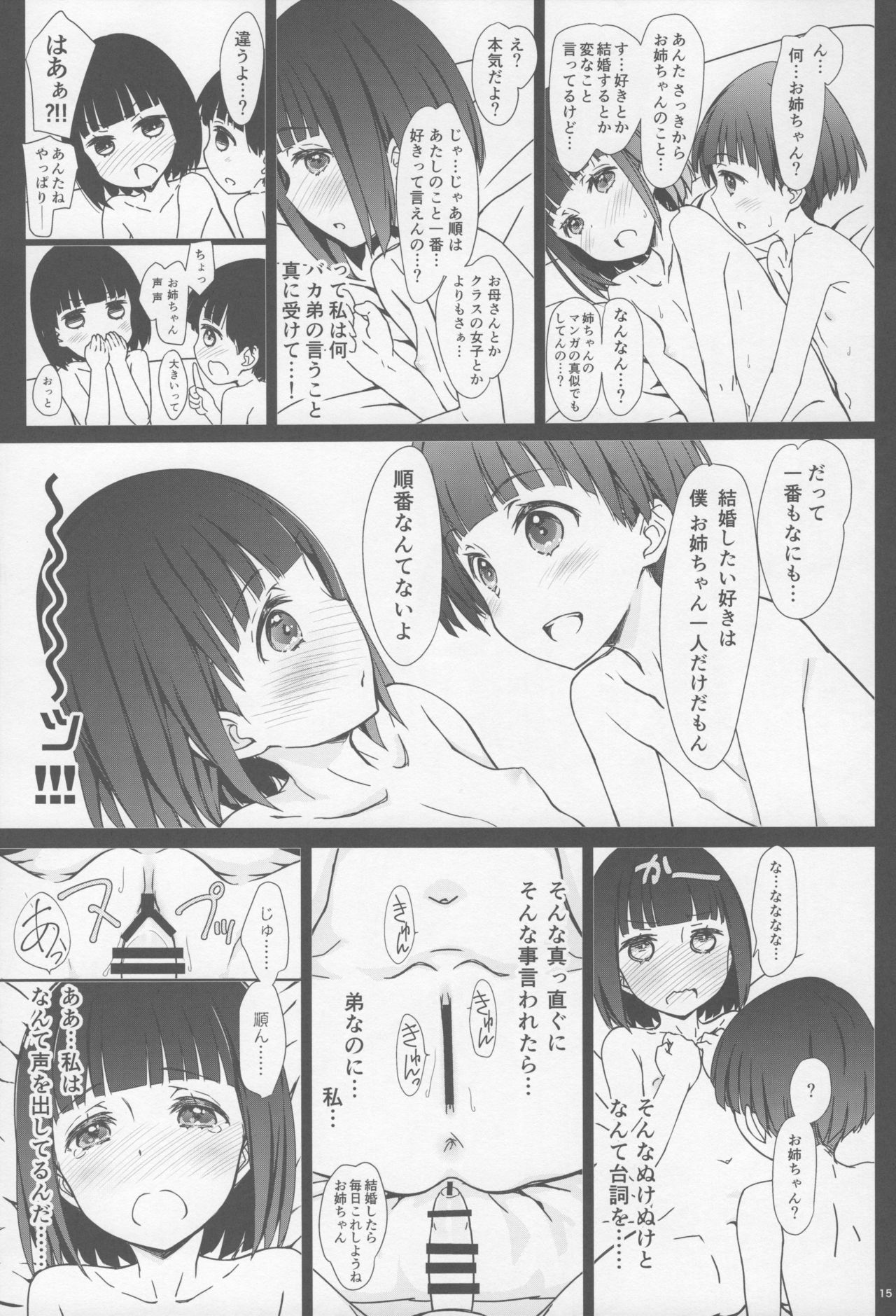 (COMITIA120) [Super Flat Lolinitron (Focke Wolf)] Onee-chan to Boku to page 14 full