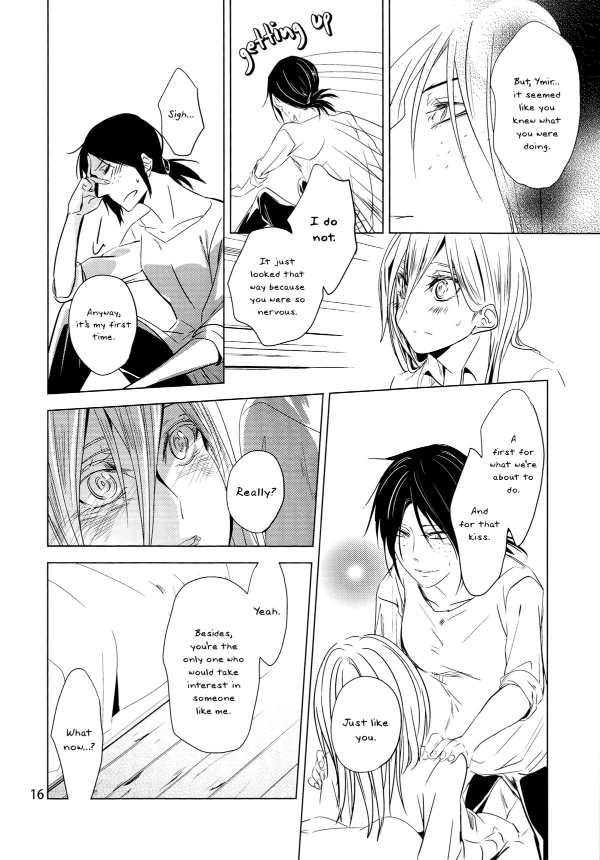 (C86) [Komorebitei (Sora)] Hatsutaiken. | Their First Time (Shingeki no Kyojin) [English] [Yuri-ism] page 17 full