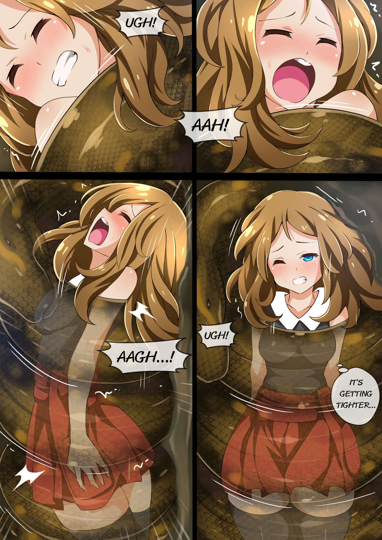 [Mist Night (Arniro)] Hell Of Swallowed: Serena VS Anaconda (Pokémon) page 6 full