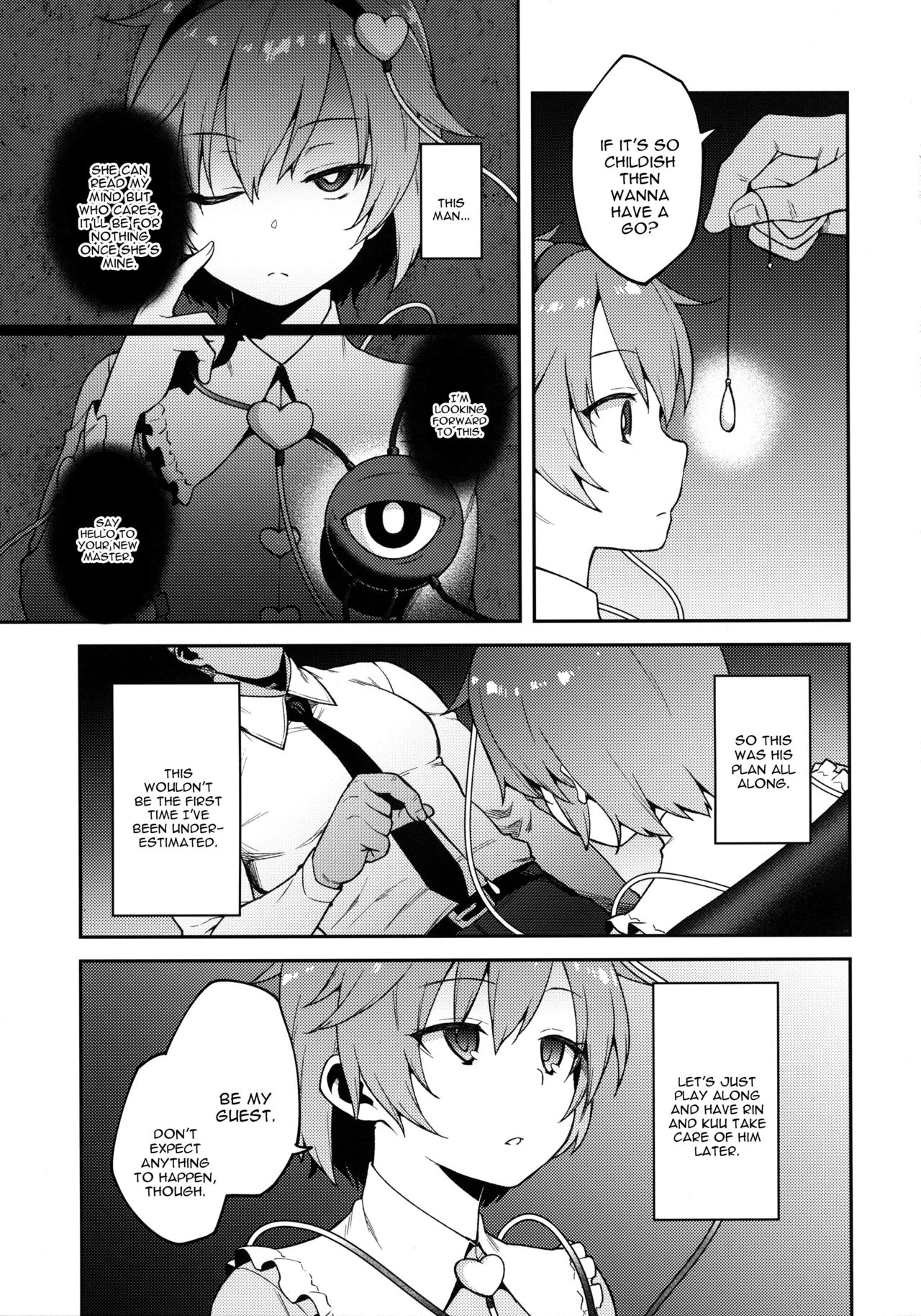 (Reitaisai 15) [Hirojuu Renshuuchou (Hiroya)] Pet Satori (Touhou Project) [English] [constantly] page 4 full