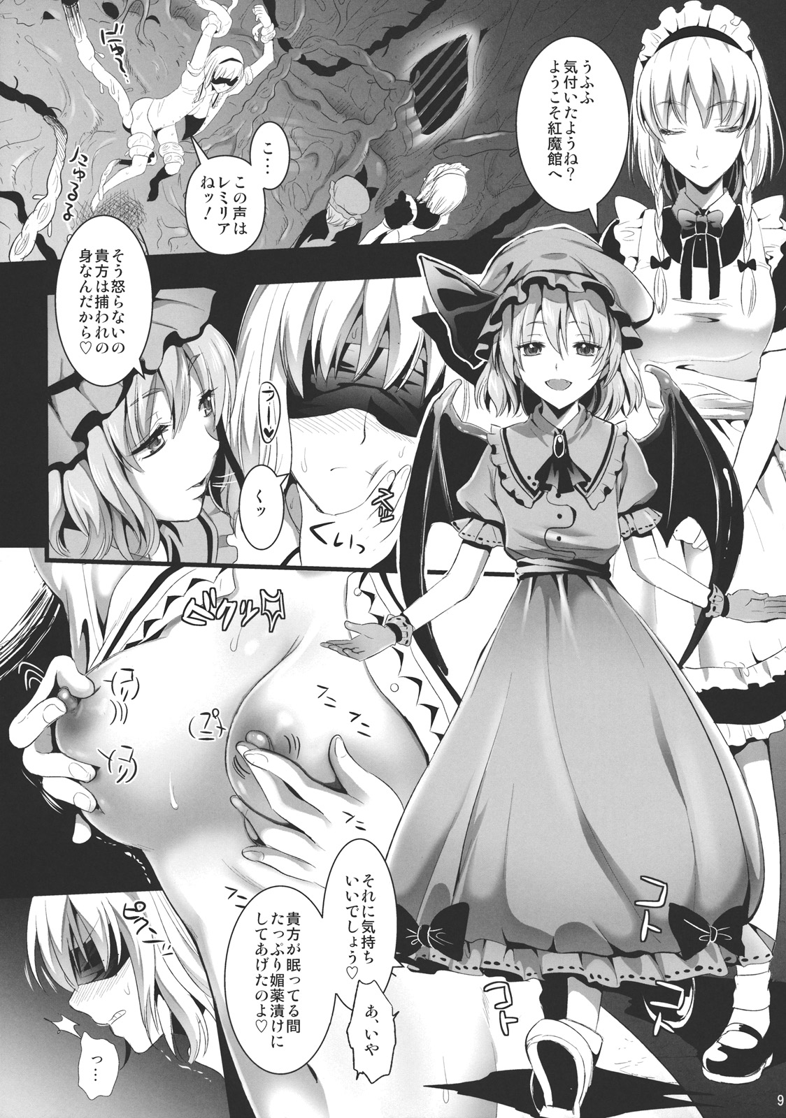 (C81) [YURIRU-RARIKA (Kojima Saya, Lazu)] R Shoku 2A -Toraware Alice- (Touhou Project) page 9 full