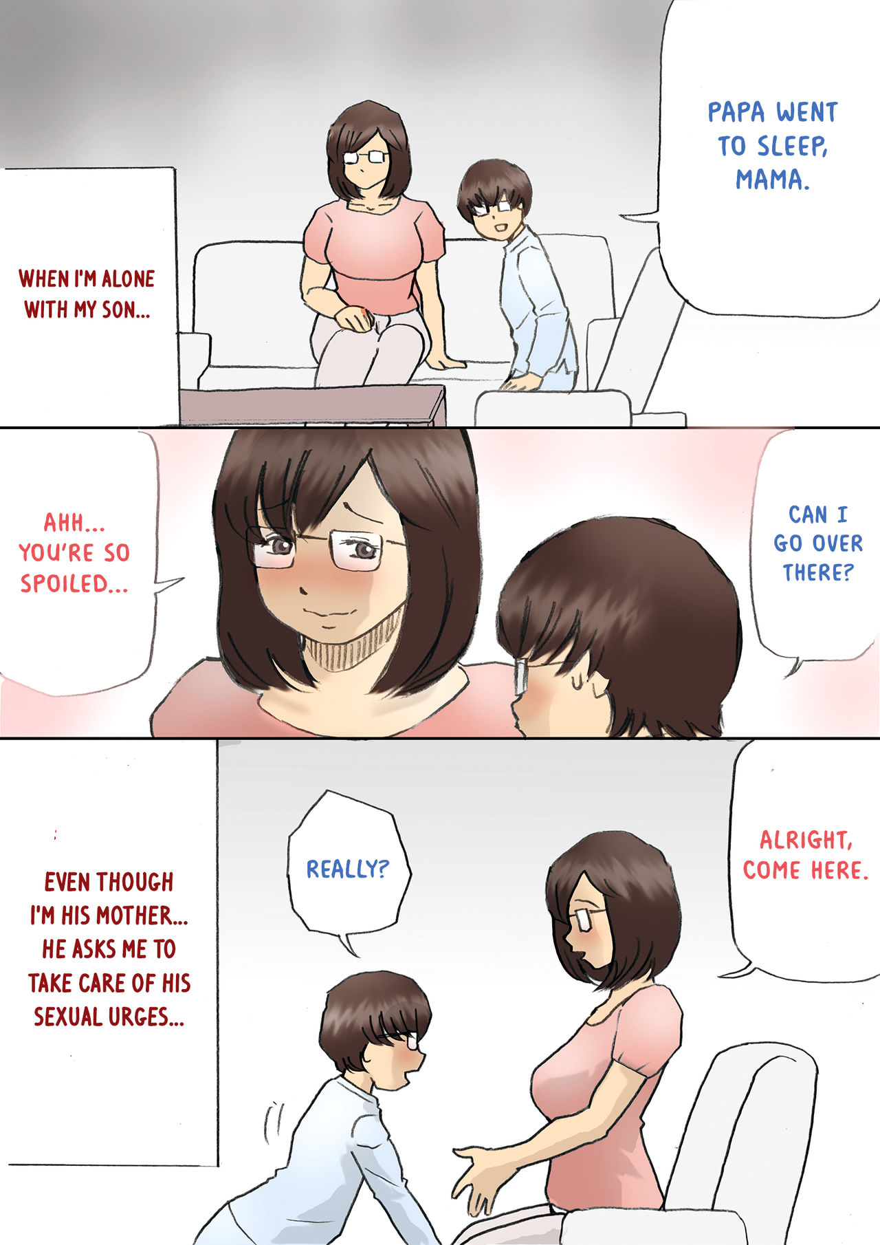 [Shiki Hanana] Mama, Hamedori Sasete yo [English] [Otokonoko Scans] page 3 full
