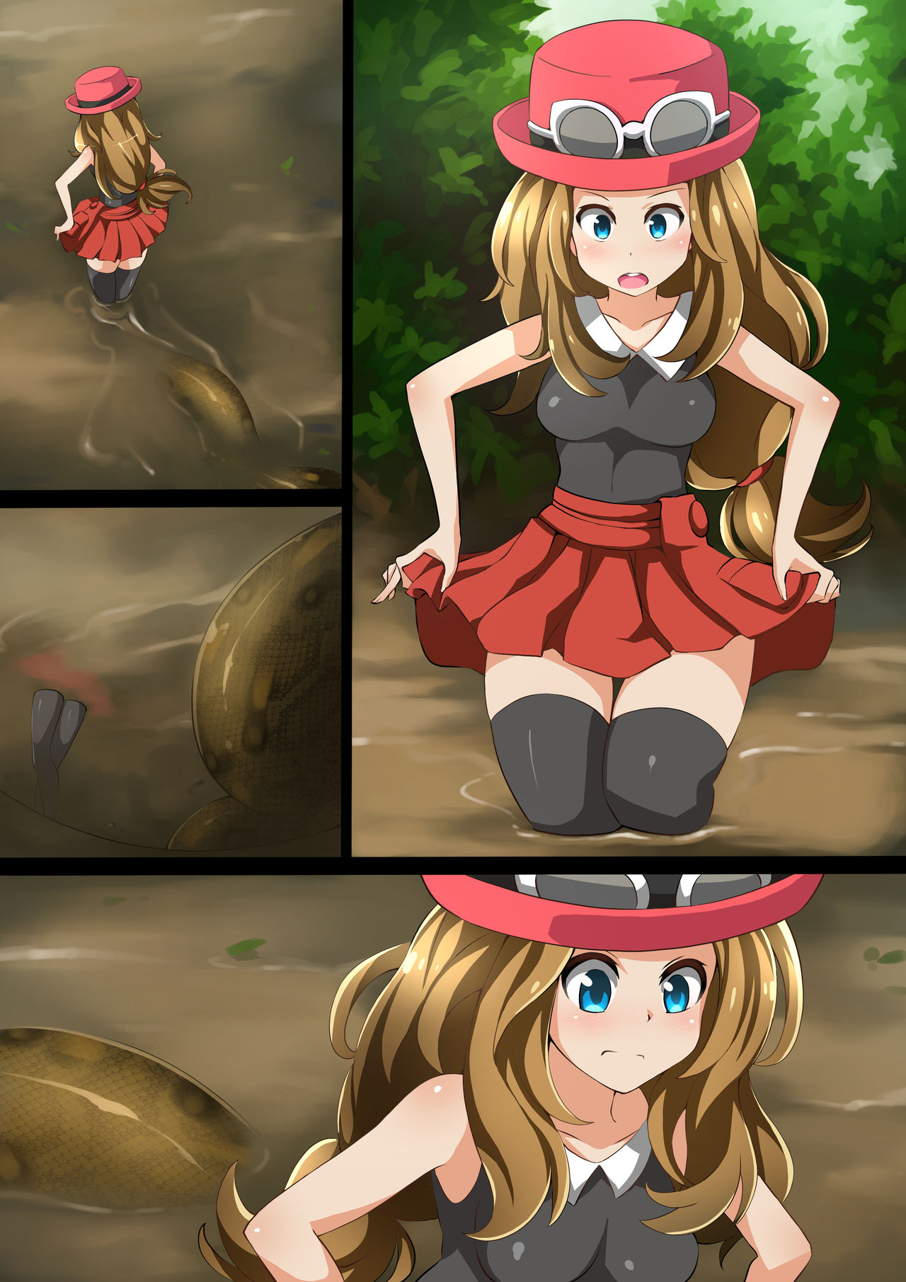 [Mist Night (Arniro)] Hell Of Swallowed: Serena VS Anaconda (Pokémon) page 18 full