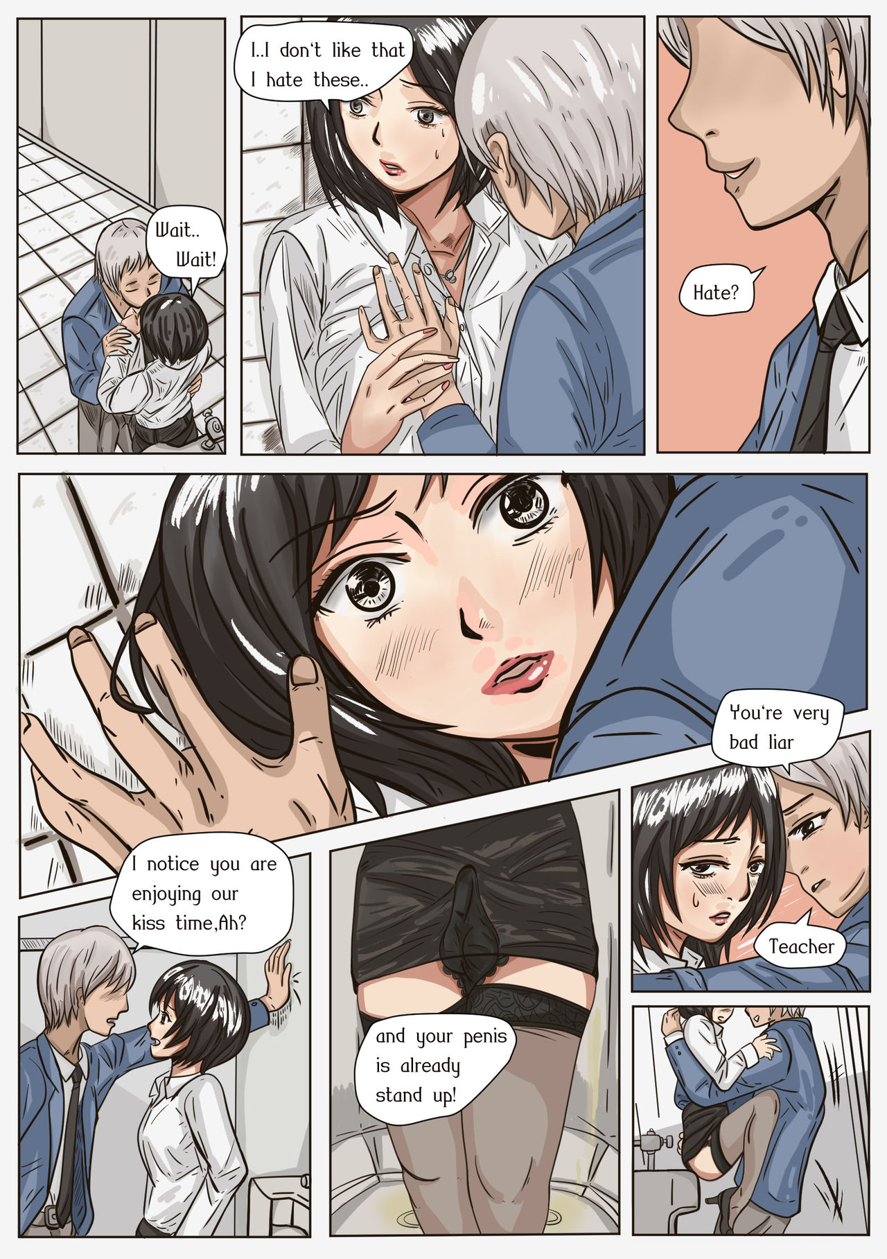 Trap teacher in toilet, extend (Complete!) page 6 full