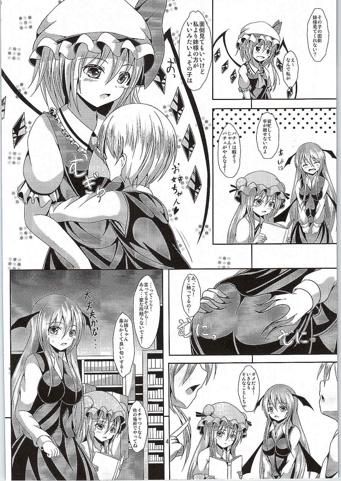 (C87) [Nabeyaki Udon (Roro)] Flan-oneechan no Ecchi na Shitsuke (Touhou Project) page 3 full