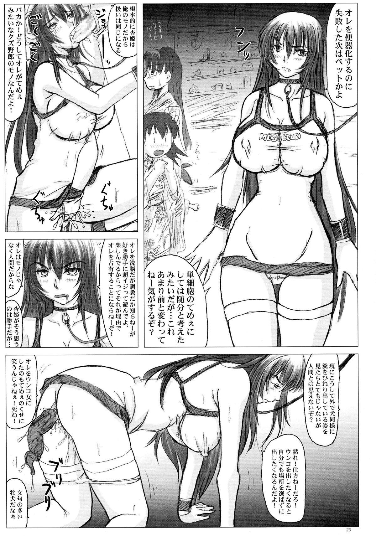 (C67) [Nozarashi (Nozarashi Satoru)] Kyouhime-sama Chijoku Kutsujoku Gojuuyon Renpatsu! page 23 full