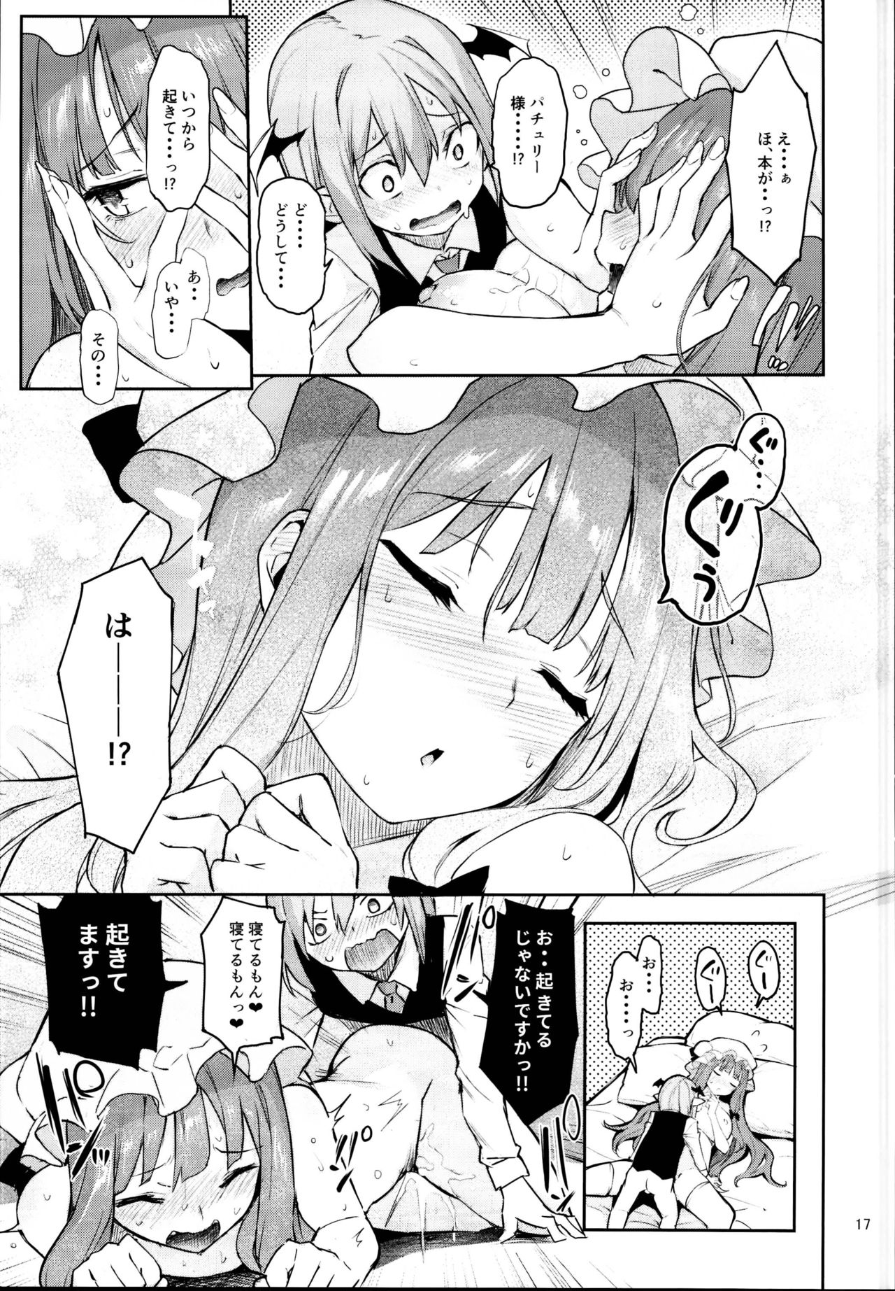 (C95) [Anmitsuyomogitei (Michiking)] Inemuri Jouzu no Daitoshokan (Touhou Project) page 17 full