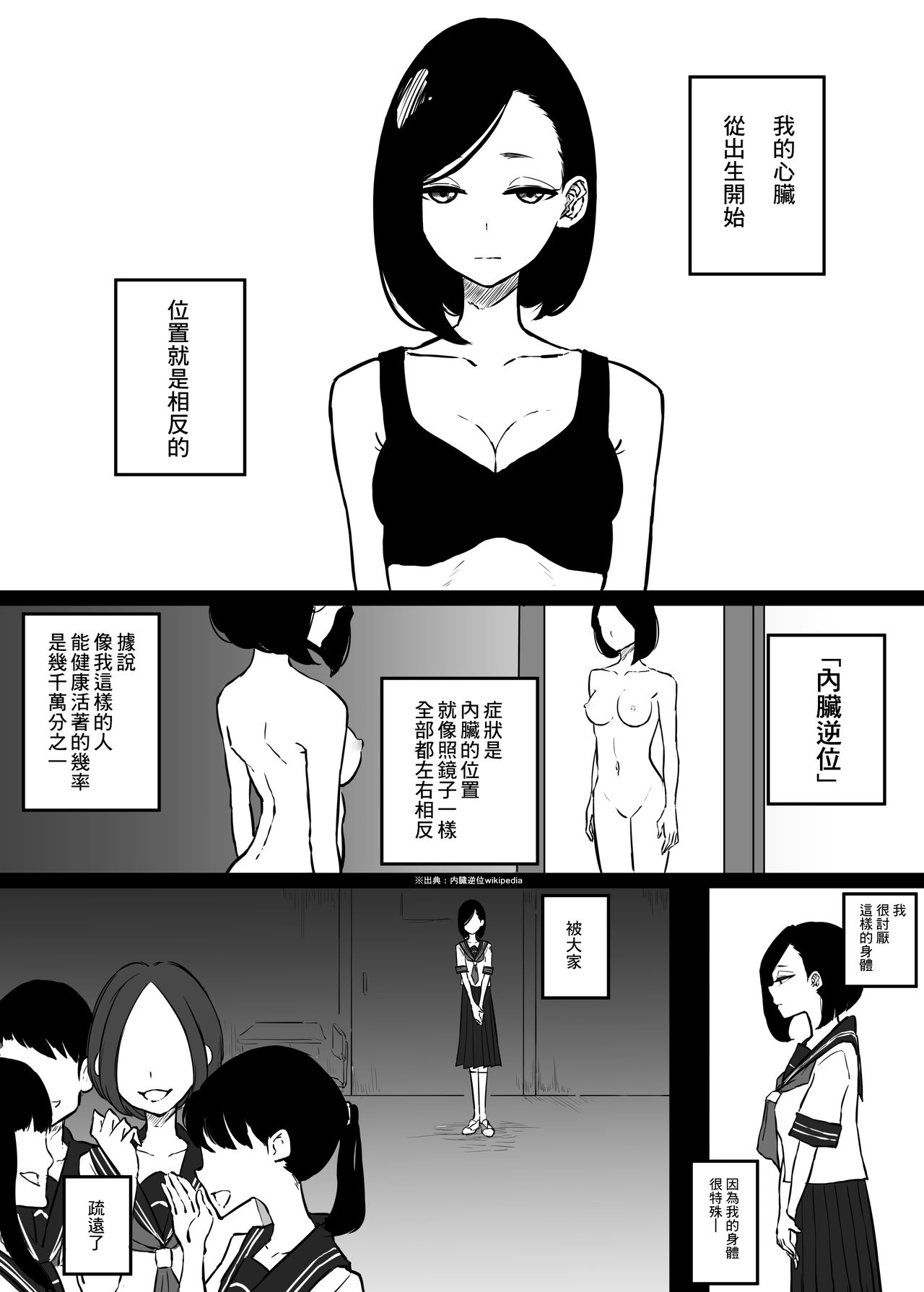 [Pandacorya] Shinzou no  Ichi ga Gyaku na Onnanoko no Hanashi 丨心臟位置顛倒的女孩的故事 [Chinese] [沒有漢化] page 2 full