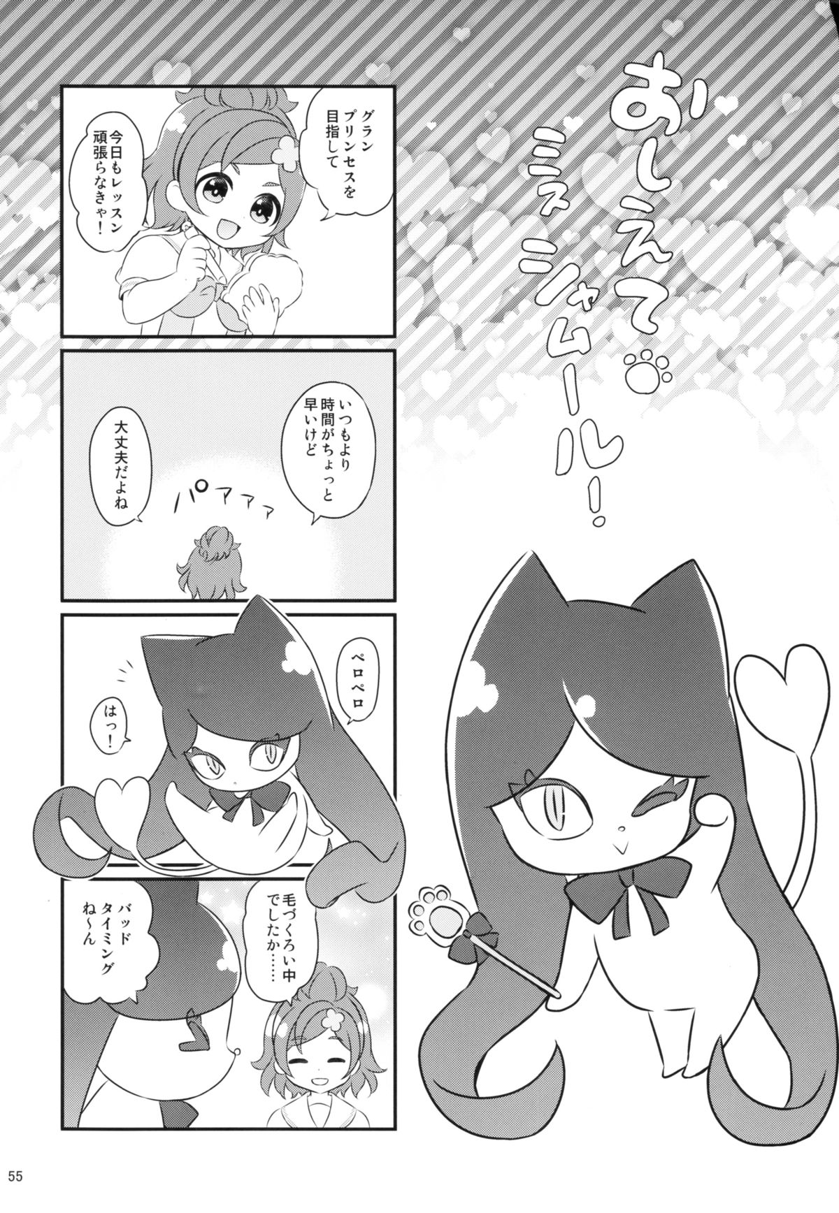 (C88) [Yamada Ichizoku. (Fukurokouji, Mokyu)] Seidorei Senki (Go! Princess PreCure) page 55 full