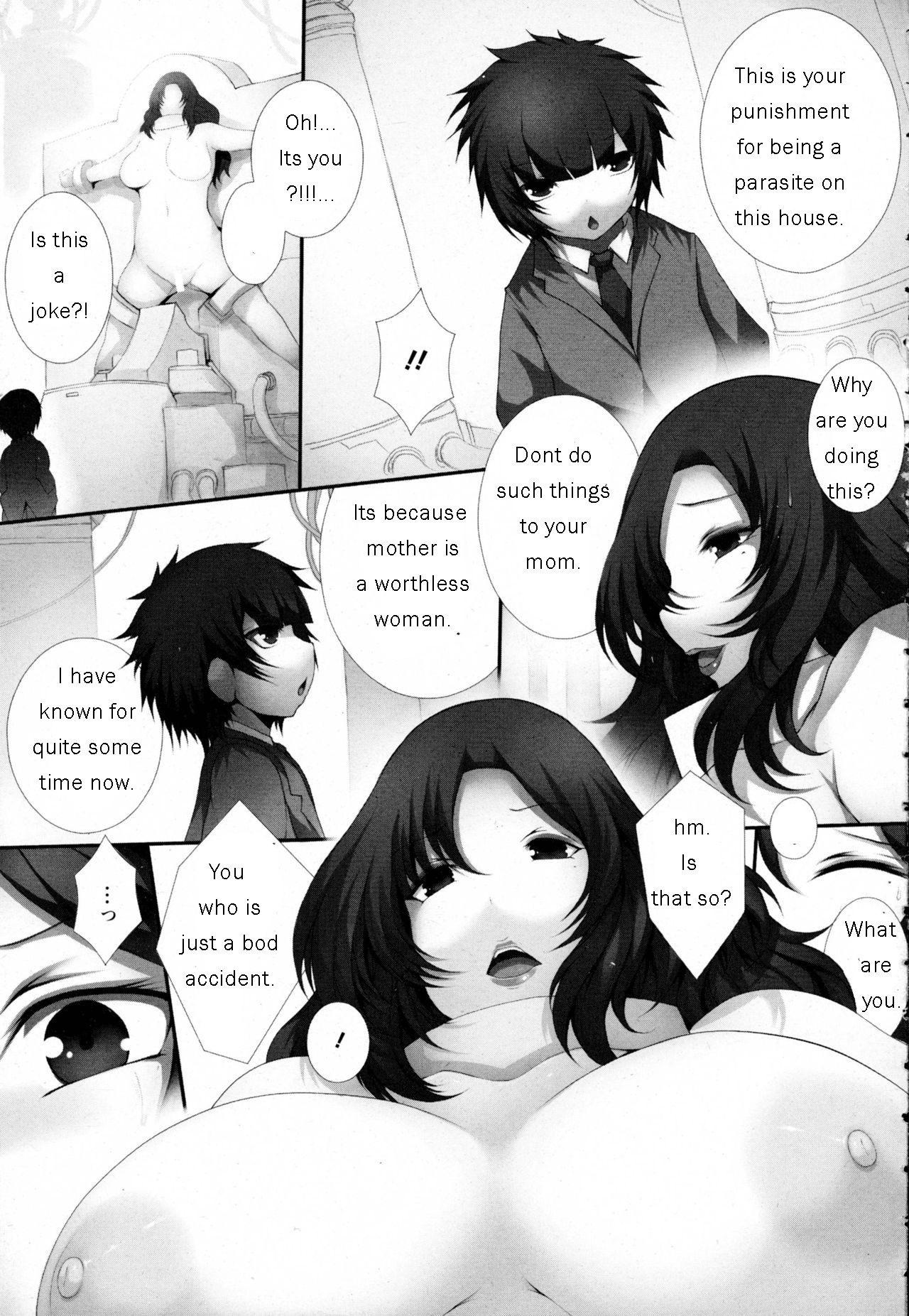 [Tsukasawa] Kankin Ninpuppai ~Joshou~ | The prison of pregnant women (ANGEL Club 2016-05) [English] [man-machine translations] page 9 full