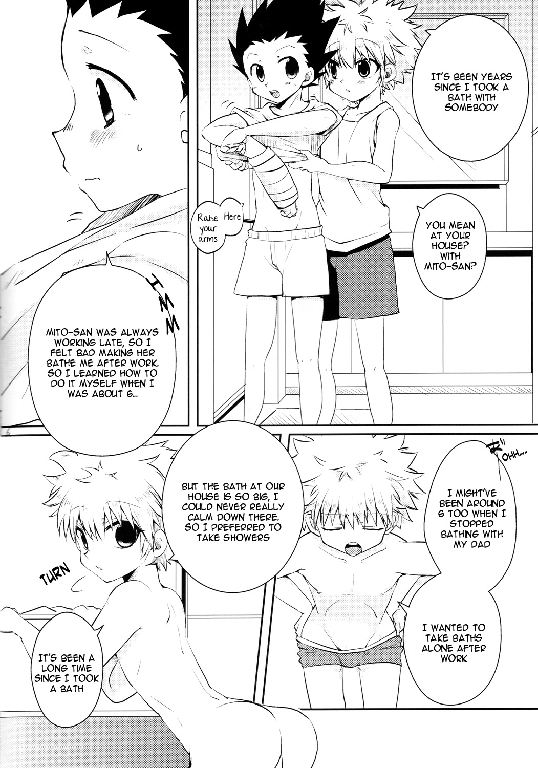 (Shota Scratch 24) [MiUMiU (Amin)] Sei Kurabe!! | Comparing Sex!! (Hunter x Hunter) [English] [HXH-Doujinshilivejournal] page 5 full