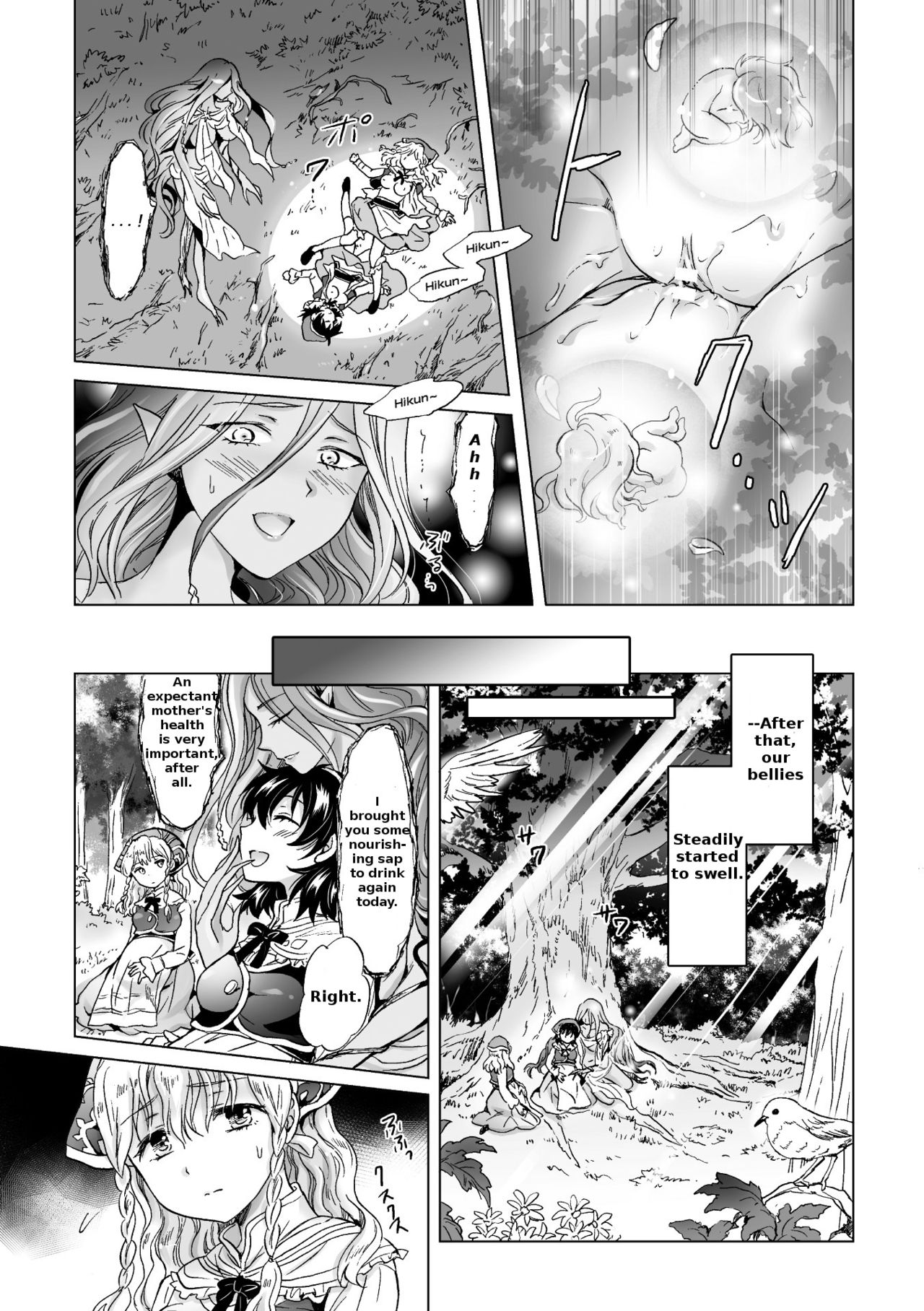 [Mira] Dryad no Hanayome-tachi | The Dryad's Brides (2D Comic Magazine Yuri Ninshin Vol. 2) [English] [LoeQuality Translations] [Digital] page 17 full