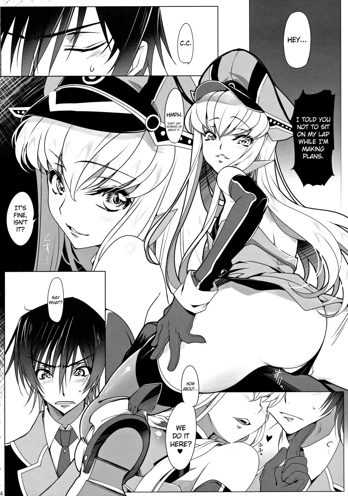 (C86) [CREAYUS (Rangetsu)] ADDICT NOISE (CODE GEASS: Lelouch of the Rebellion) [English] {doujin-moe.us} page 4 full