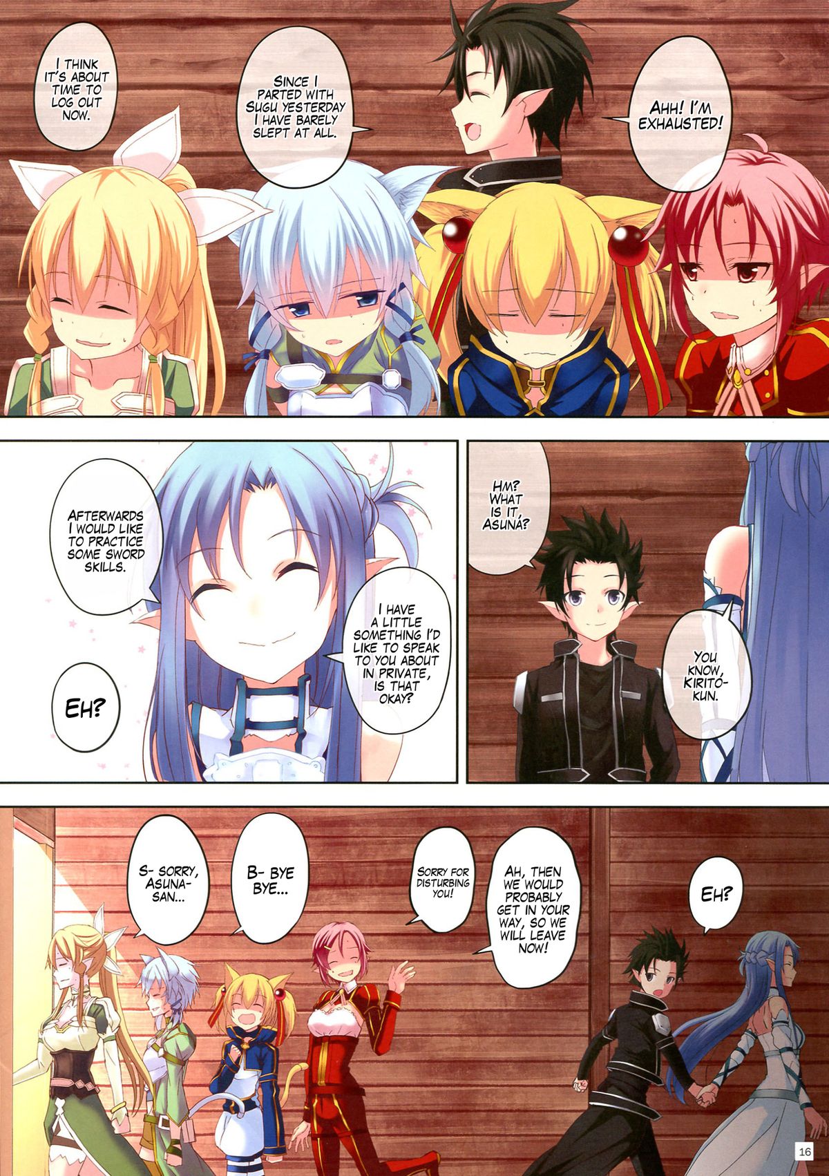 (C83) [Seven Days Holiday (Shinokawa Arumi, Koga Nozomu)] Mad Tea Party (Sword Art Online) [English] [EHCOVE] page 16 full