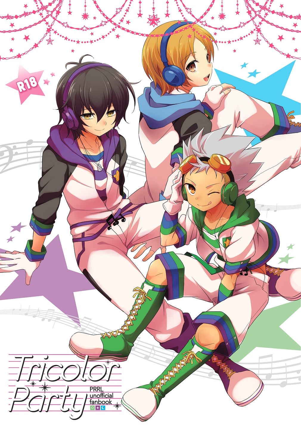 (HaruCC19) [Takemaruya (Takenoko)] Tricolor Party (Pretty Rhythm: Rainbow Live) page 1 full