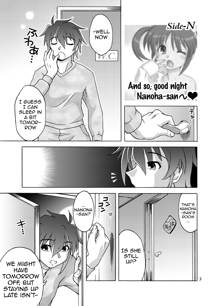 (C79) [Artic Pan (Shaa Peipei)] Sotto, Oyasumi Nanoha-san (Mahou Shoujo Lyrical Nanoha) (English) =Team Vanilla+BCLoli= page 4 full