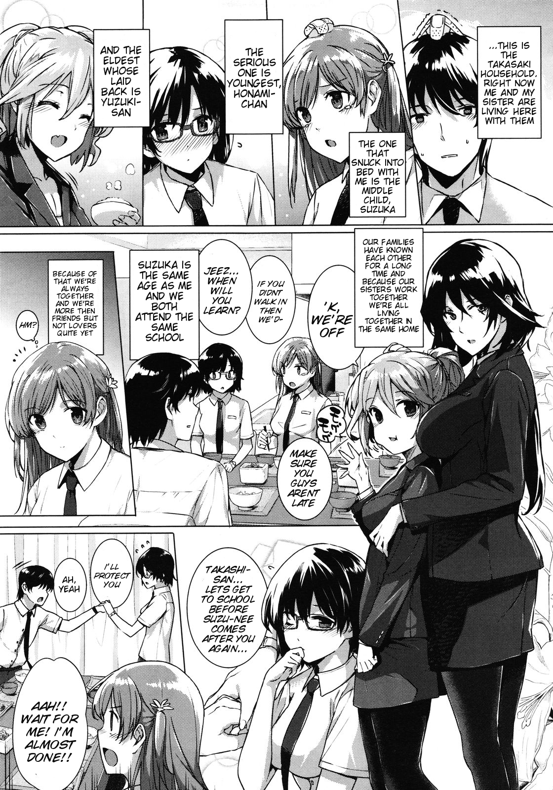 [Katsurai Yoshiaki] Kanojo wa Kazoku de Koibito de Ch. 1-3 | She's My Family And My Lover Ch. 1-3 [English] {doujin-moe.us} page 9 full