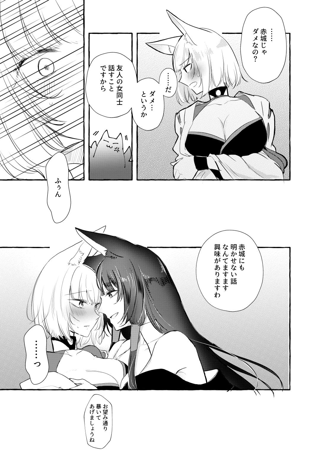 [Yuribatake Bokujou (Kon)] JUUSTAGRAM Akaga (Azur Lane) [Digital] page 3 full