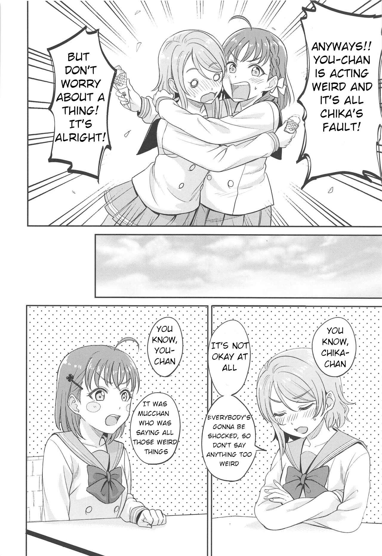 [Mushiyaki!! (Kanbayashi Makoto)] YOU CHIKA XOXO (Love Live! Sunshine!!) [English] page 7 full