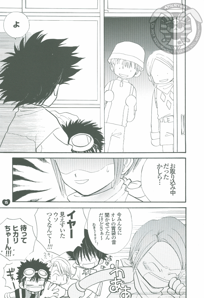 [Atsu Atsu COOK (Katagari Atsuko)] Guru Guru Triangle (Digimon Adventure 02) page 15 full