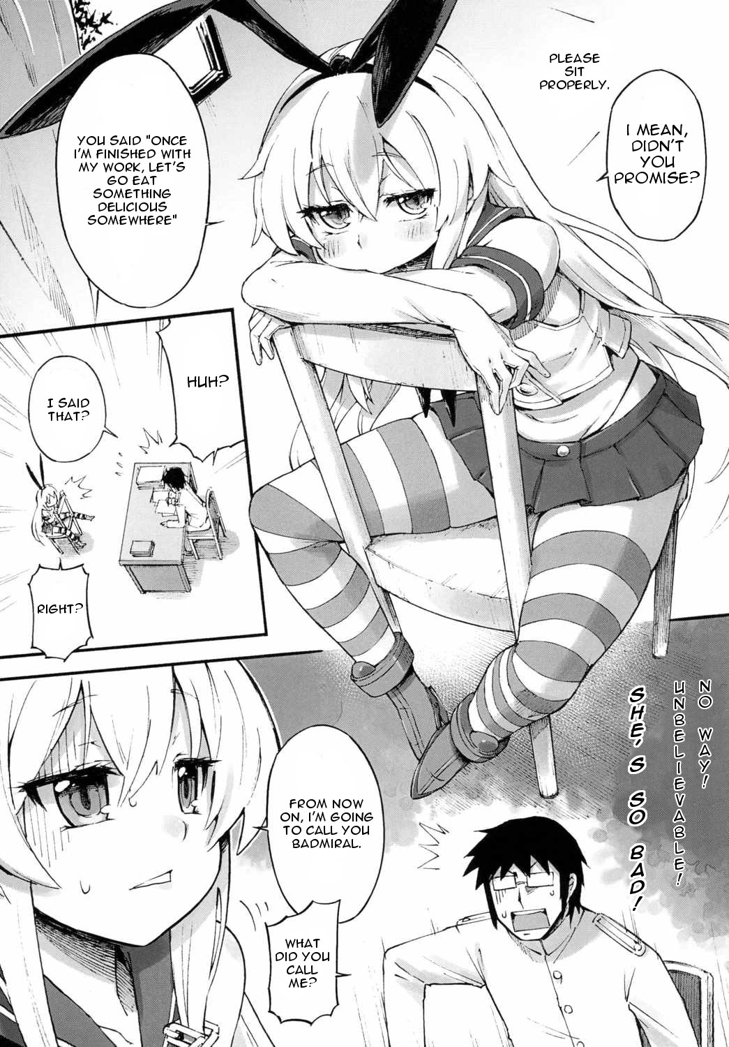 (C89) [Tamarun (Tamarun)] Shimakaze-chan no Zangyou | Shimakaze-chan's Overtime (Kantai Collection -KanColle-) [English] [ditshick] page 6 full