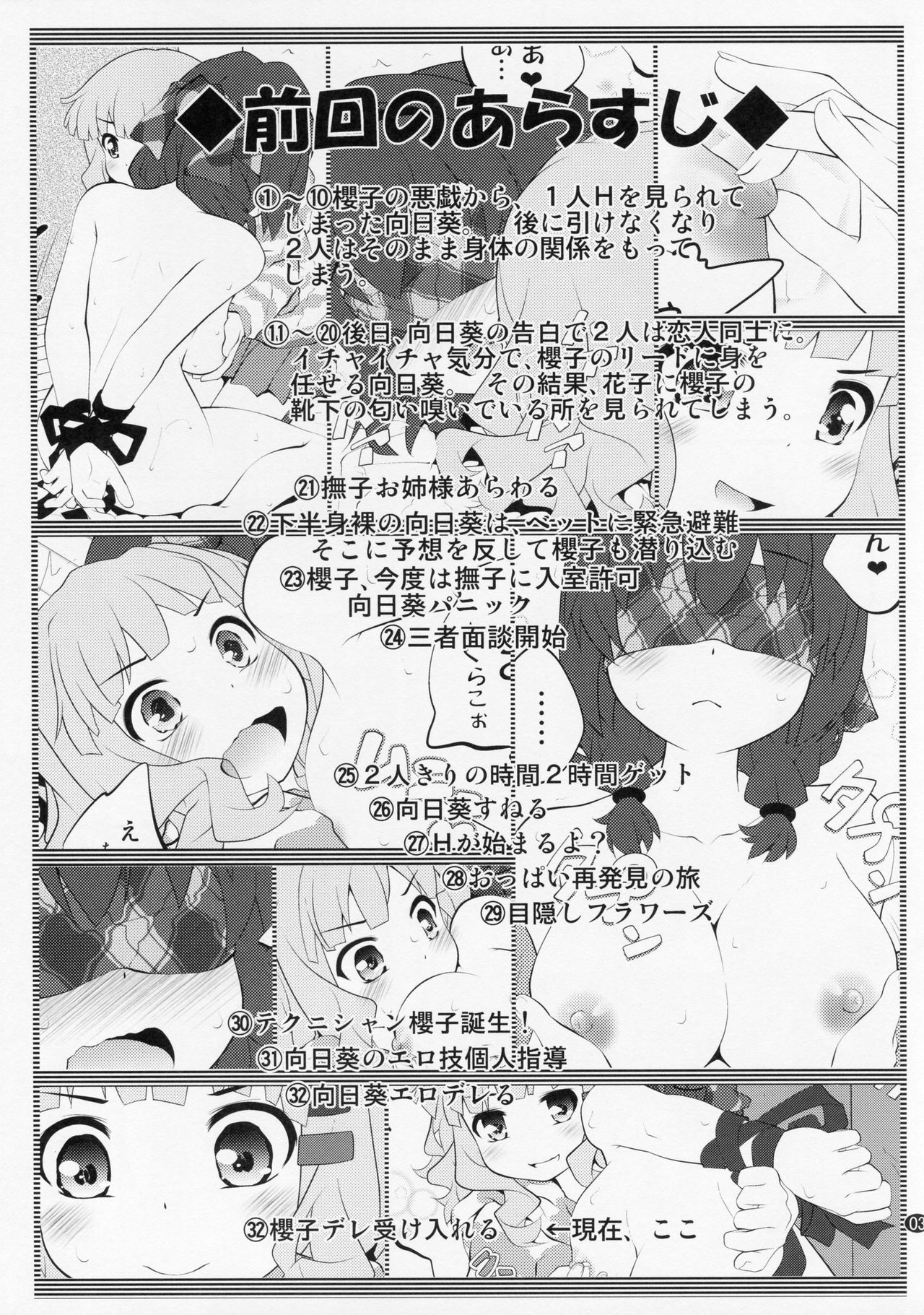 (GirlsLoveFestival 17) [Purimomo (Goyac)] Himegoto Flowers 10 (YuruYuri) page 2 full