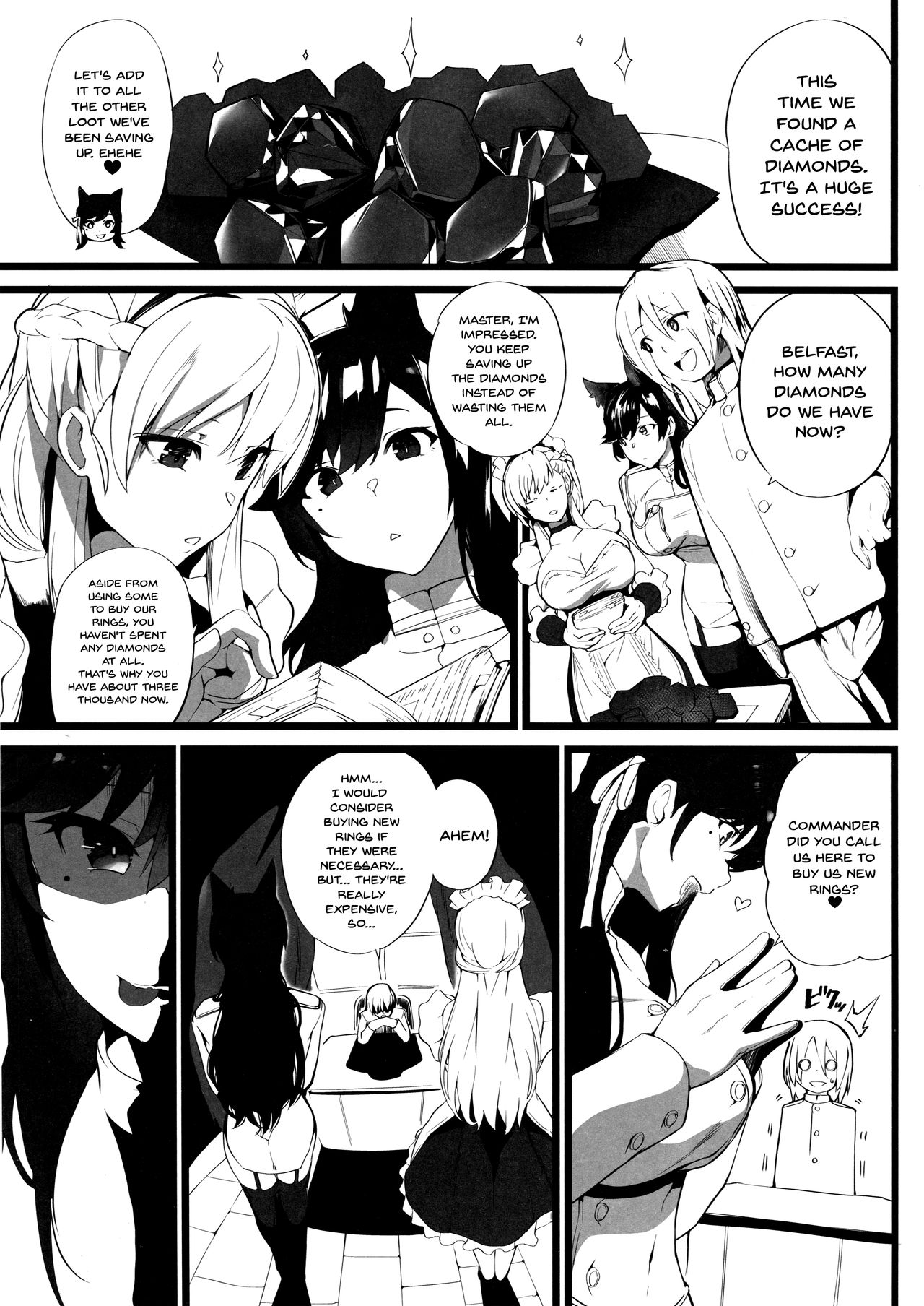 (C94) [Armadillo (Renji)] Mukakin Shirei ni Yubiwa o Kawaseru Saigo no Houhou 3 | The Last Way to Make Your F2P Commander Buy You a Ring 3 (Azur Lane) [English] {Doujins.com} page 2 full