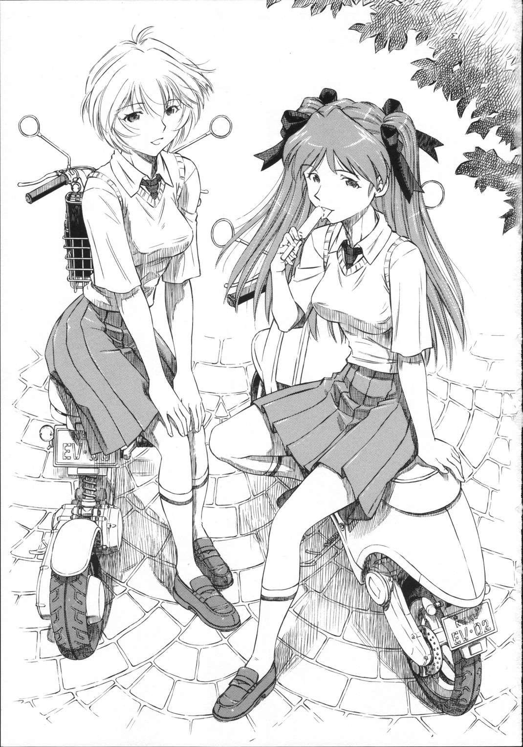 [Studio Wallaby (Kura Oh)] Ayanami Asuka Milk Cafe Au Lait (Neon Genesis Evangelion) page 2 full