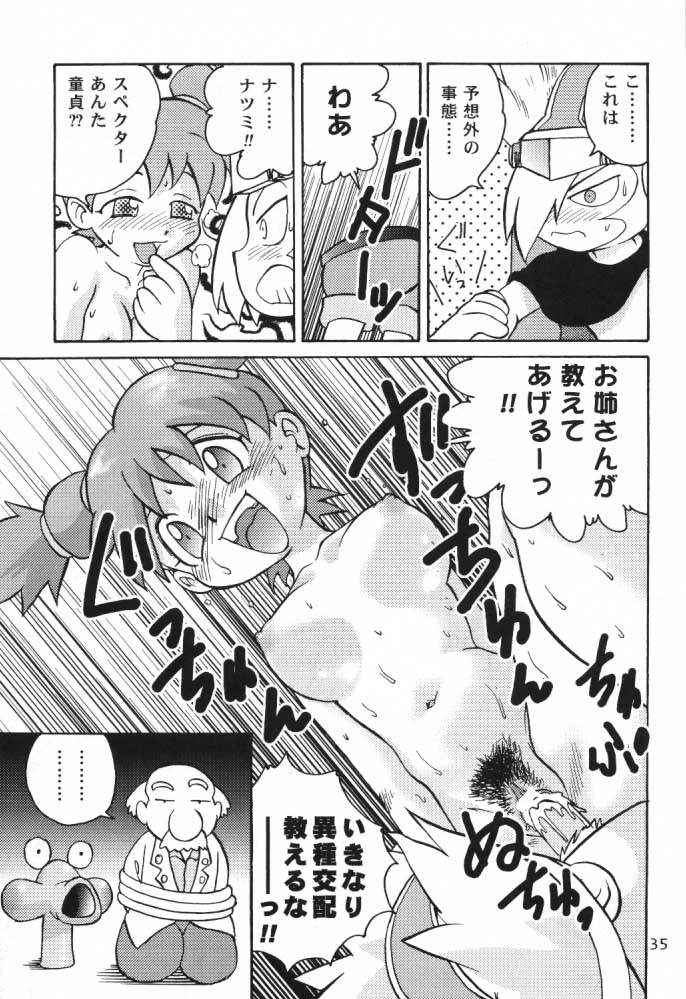 (C57) [Sendouya (Juan Gotoh)] Salve Regina (Mega Man Legends, Ape Escape) page 34 full