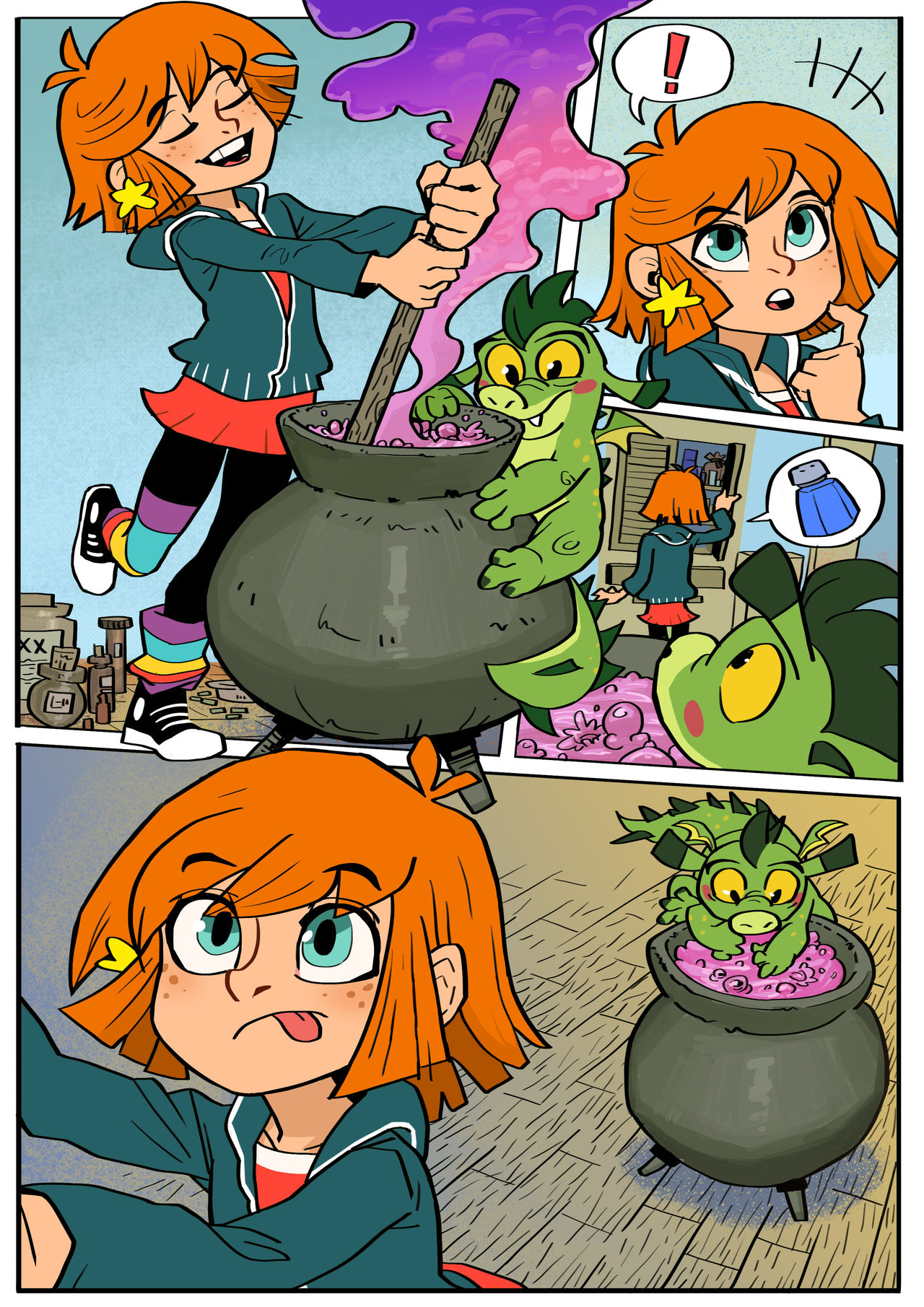 [Atomic Bomb] Hexe Lilli Comic page 1 full