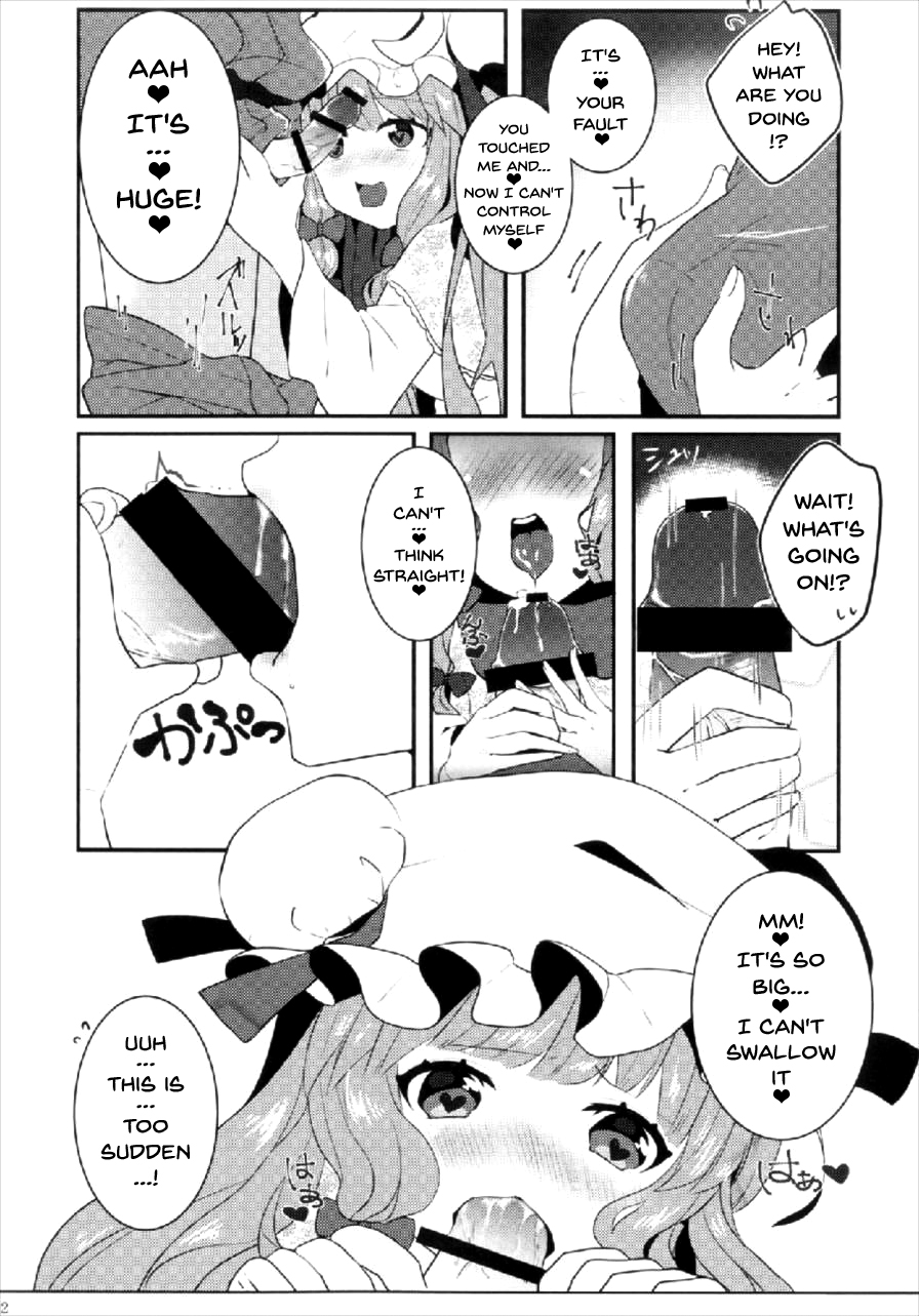 (Shuuki Reitaisai 4) [Dai ③ no Shippo (ATM)] Ecchi na Gensoukyou ~Patchouli to Ecchi na Mahou Hen~ (Touhou Project) [English] {doujins.com} page 9 full