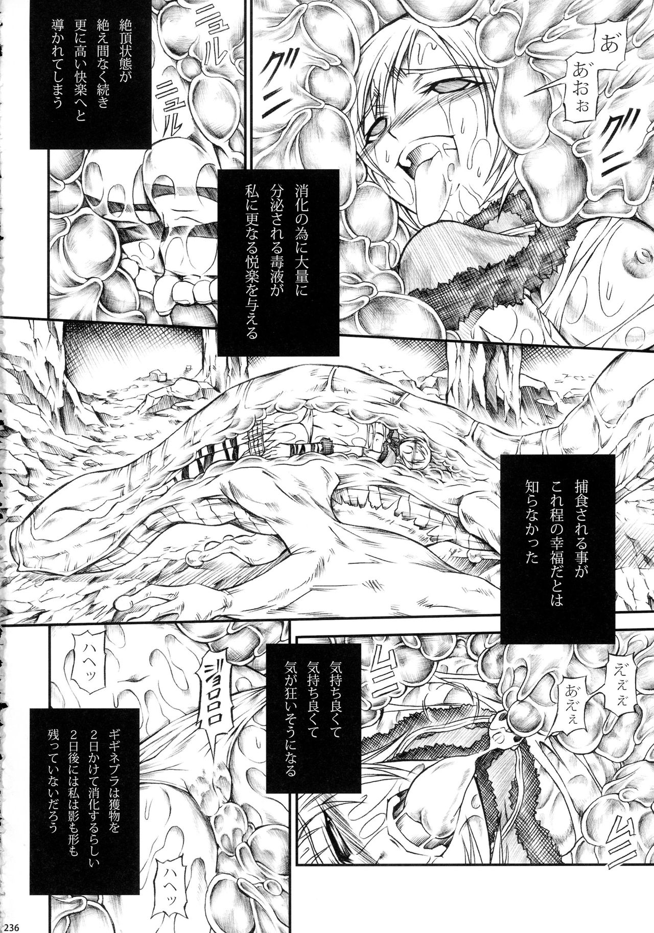 (C90) [Yokohama Junky (Makari Tohru)] Solo Hunter-tachi no Seitai (Monster Hunter) page 236 full