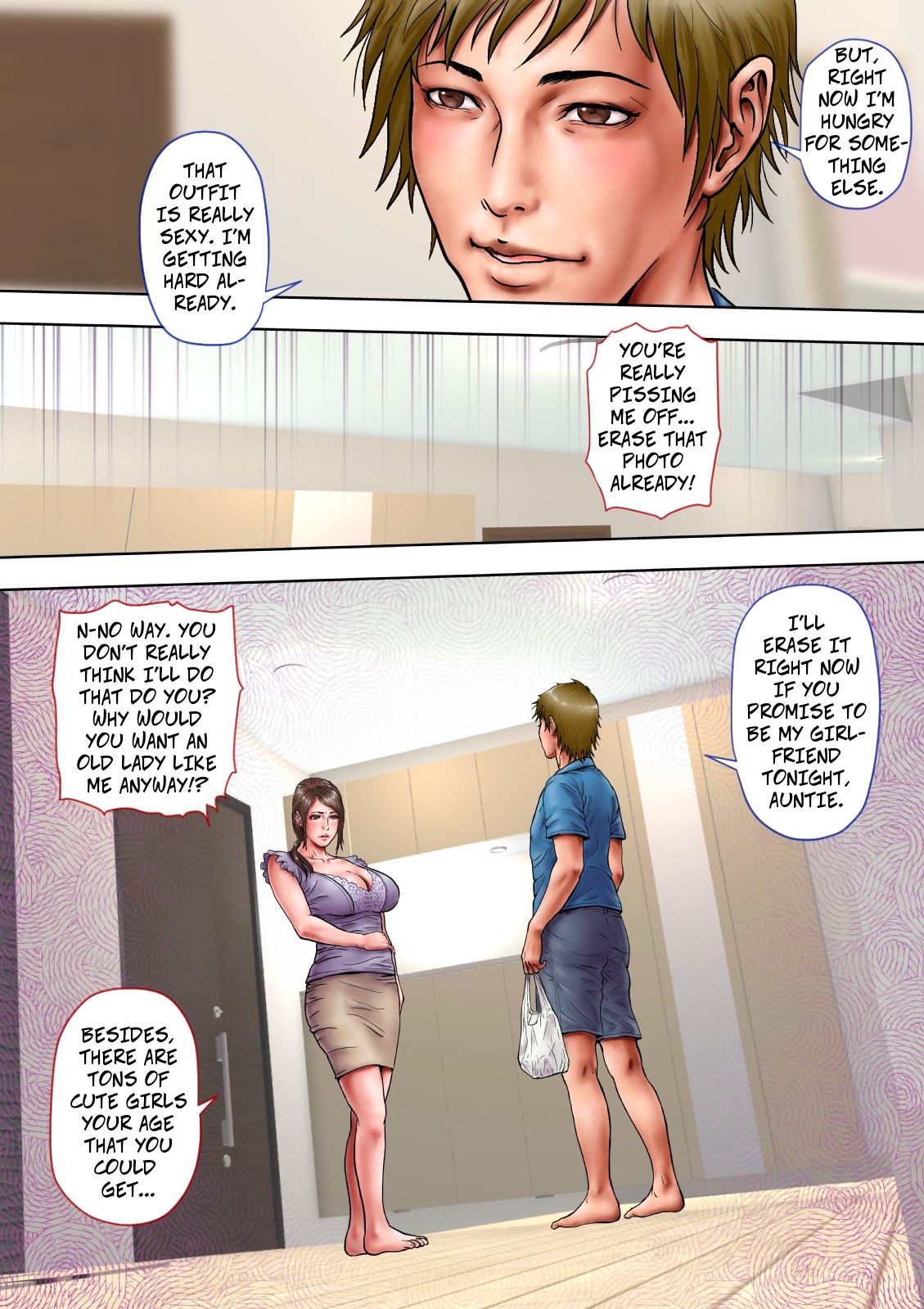 [Milf Shobou] Akogare no Oba o Netoru | Cheating With My Sexy Aunt [English] page 15 full