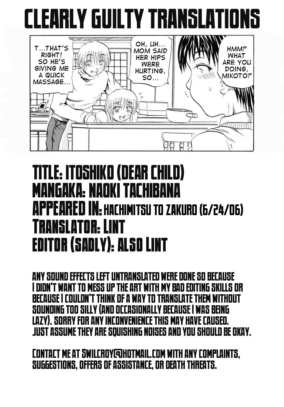 [Tachibana Naoki] Itoshiko | Dear Child (Hachimitsu to Zakuro) [English] [Clearly Guilty Translations] [Decensored] page 17 full