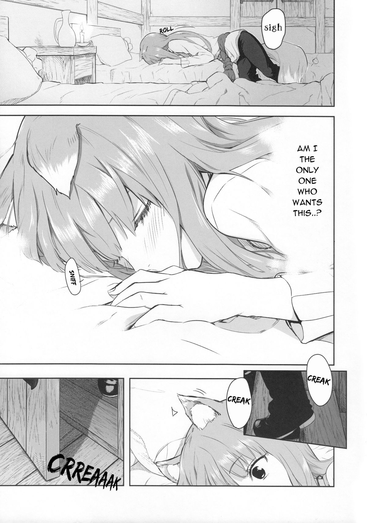 (C83) [Ajisaidenden (Kawakami Rokkaku, Takanashi Rei)] Harvest II (Spice and Wolf) [English] {Drunken Wolf} page 11 full