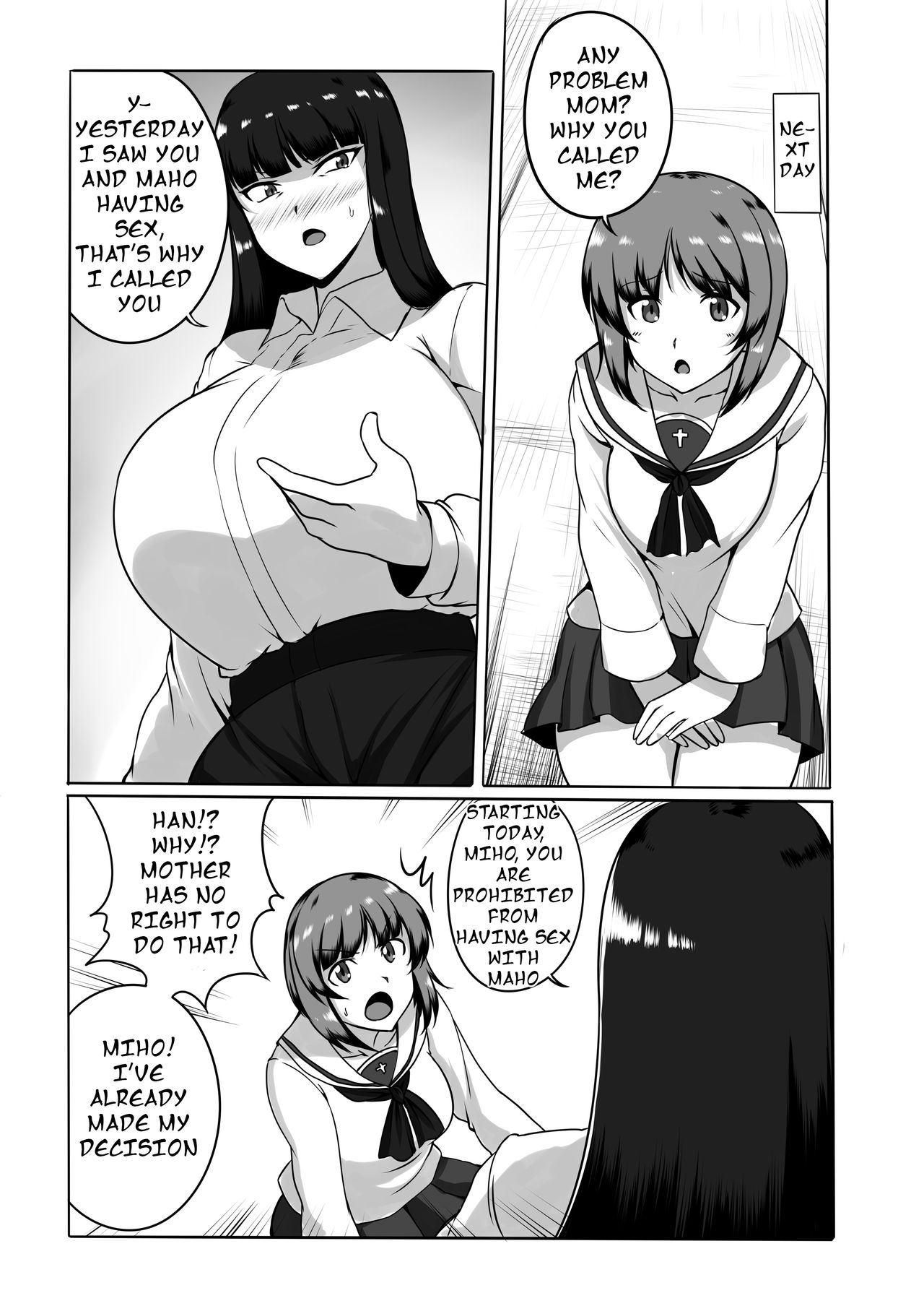 [Joibo no Juunin (LuxembourgsDevil)] Musume no Chinpo to Tatakau Iemoto (Girls und Panzer) [English] [Futackerman] [Digital] page 5 full