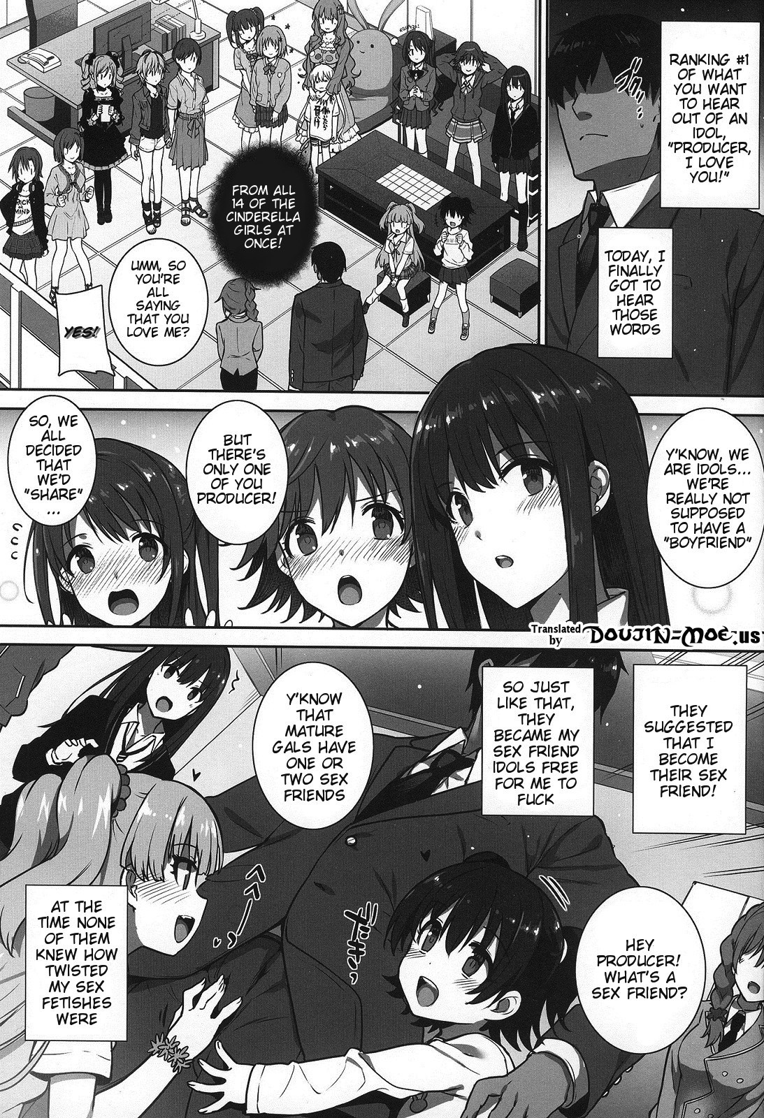 (C89) [Basutei Shower (Katsurai Yoshiaki)] SEX❤HAREM (THE IDOLM@STER CINDERELLA GIRLS) [English] {doujin-moe.us} page 2 full
