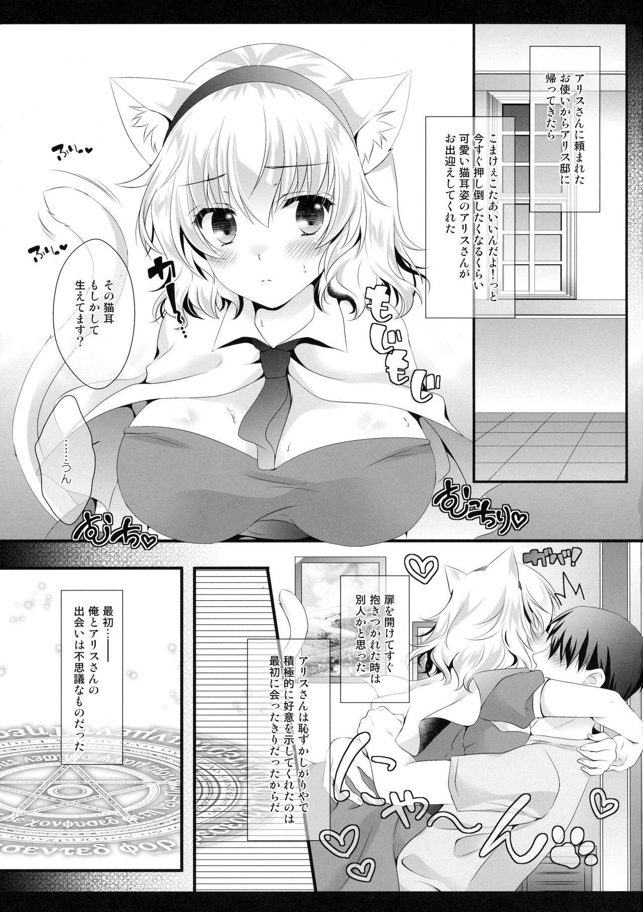 (Kouroumu 12) [Setoran (Itou Seto, Tanno Ran)] Alice World Omorashi Nyanko (Touhou Project) page 4 full