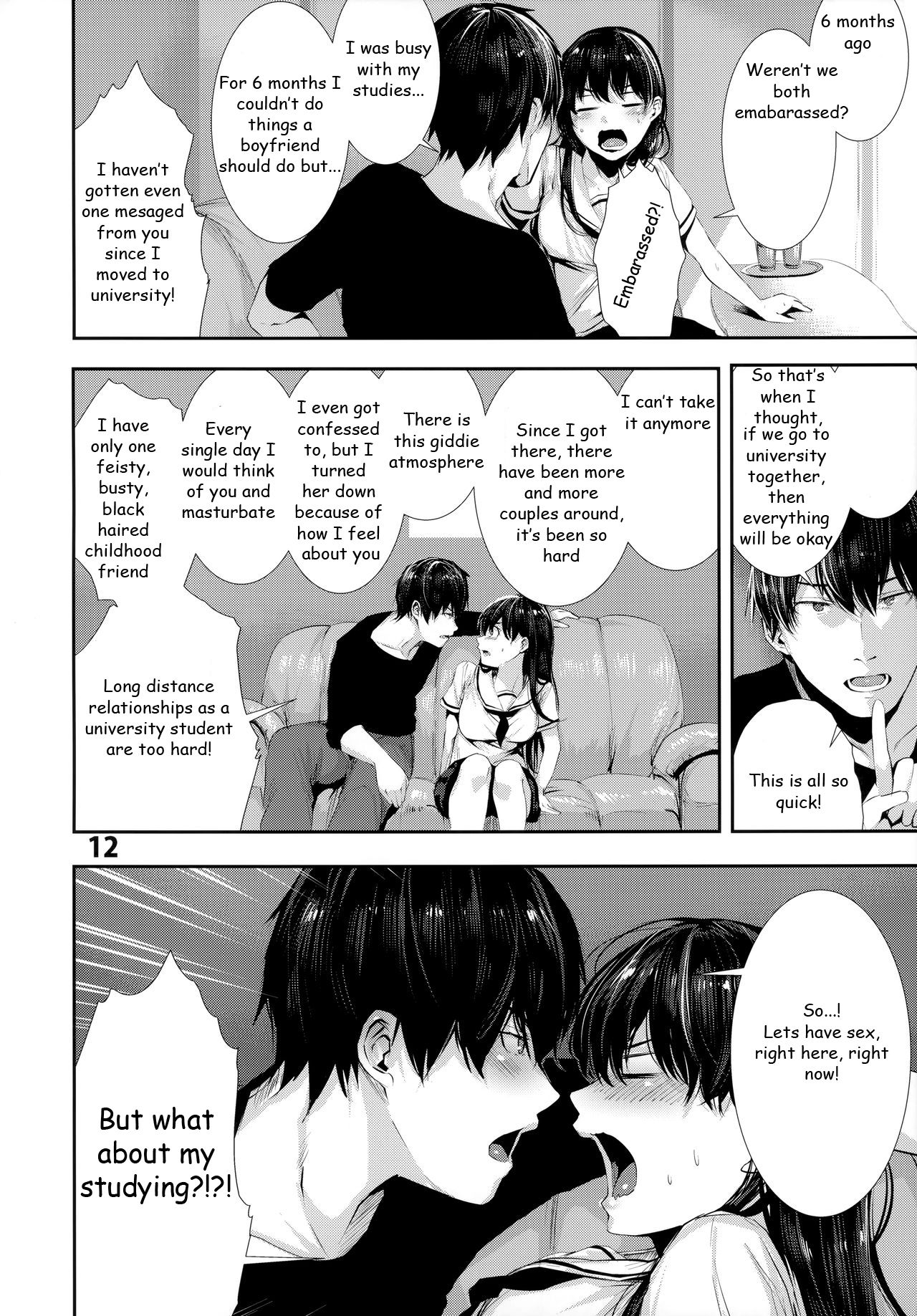 [Karazishibotan (Bota Mochito)] Osananajimi Ecchi | Sex with my Childhood Friend [English] [Digital] page 12 full