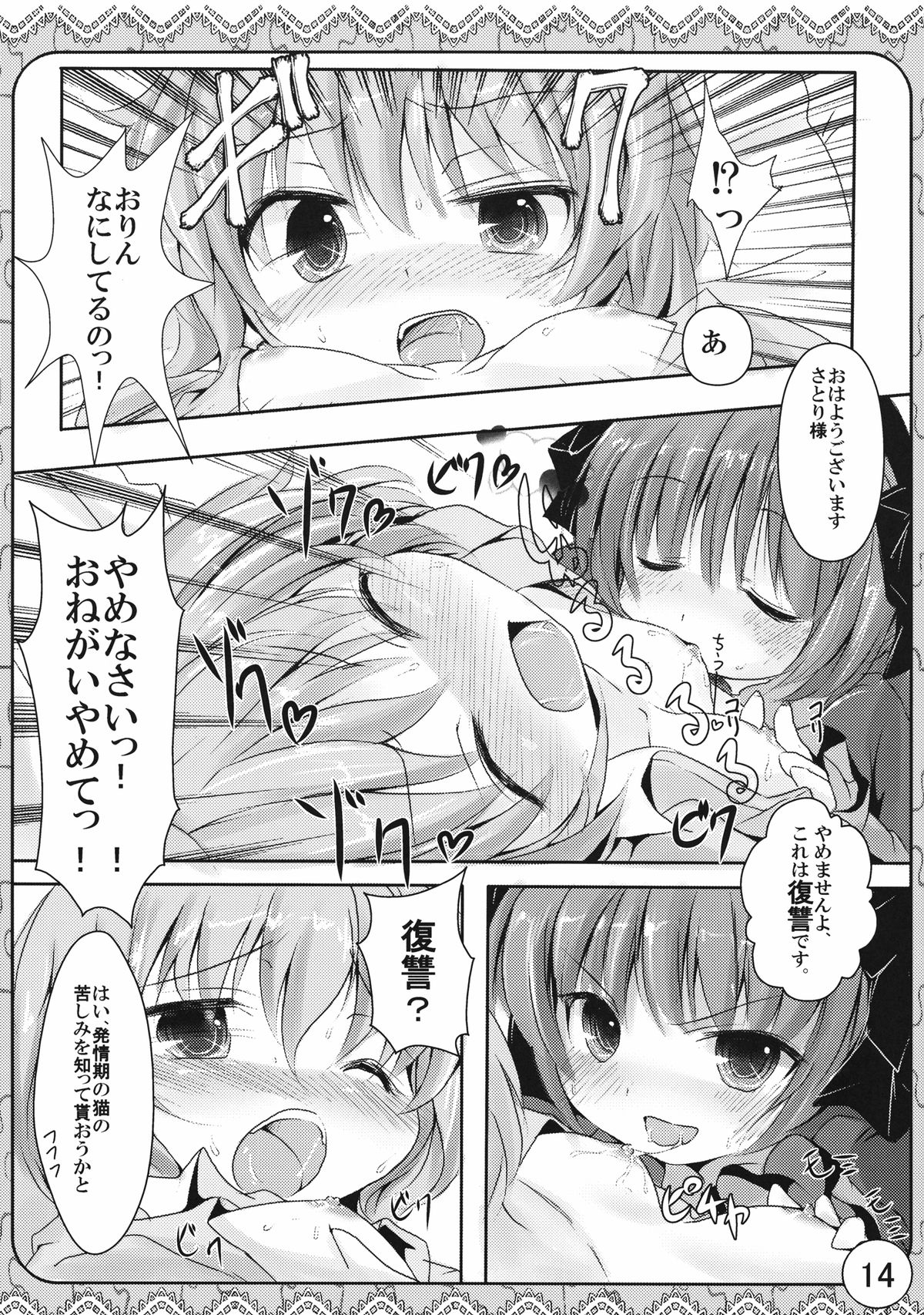 (Kouroumu 7) [Inyu-goya (Inyucchi)] Ecchi-na Nekomimi (Touhou Project) page 14 full