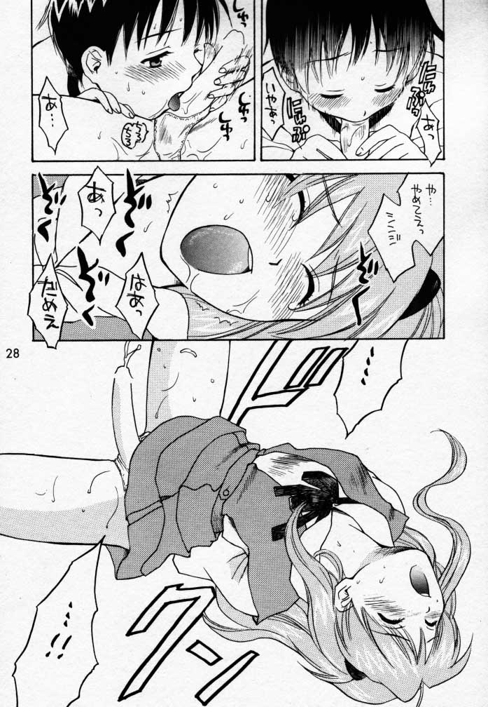 (C58) [KuruGuru DNA, Haniwa Mania (Hoshiai Hilo, Pon Takahanada)] Akai Tori Nigeta (Hunter x Hunter, Neon Genesis Evangelion) page 27 full