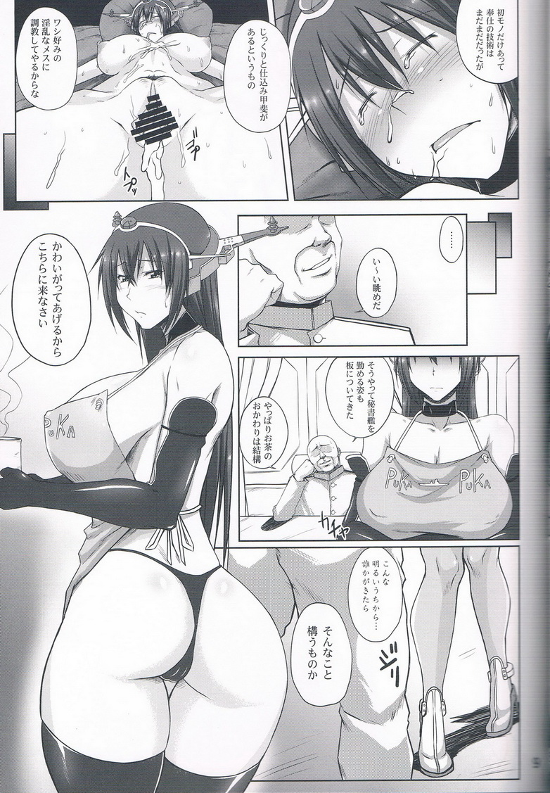 (C85) [Kikuya (Kimura Naoki)] Senkan Nagato Inranka Kaishuu (Kantai Collection) page 8 full