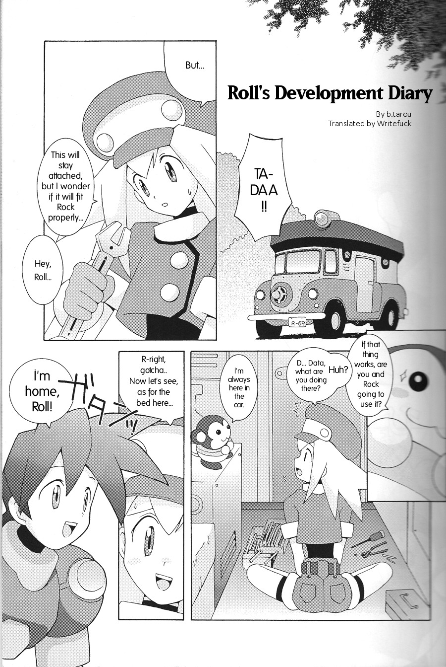 (CR21) [Bakuhatsu BRS. (B.Tarou)] Roll-chan no Kaihatsu Nikki | Roll's Development Diary (CAPSULE COMPUTER) (Rockman DASH) [English] [Writefuck] page 1 full