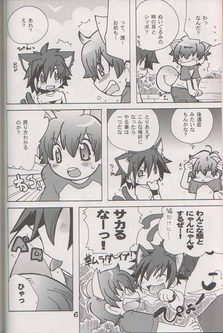 (C70) [Cupsule Asia (Minagata)] Wanko to Nyan-nyan Dekitara Ii na (Onegai My Melody) page 5 full