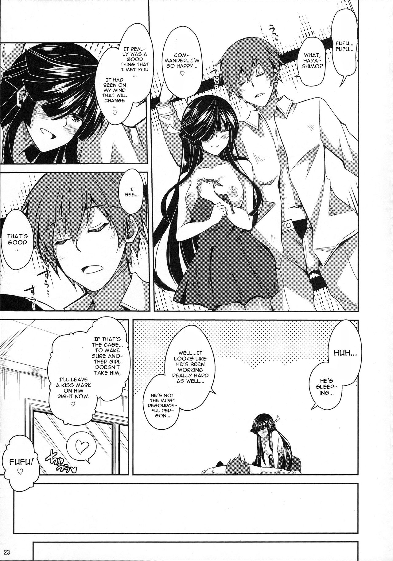 (C88) [Dokomademo Aoi Sora ni Ukabu Niku. (Nikusoukyuu.)] Mite Imasu.... (Kantai Collection -KanColle-) [English] page 23 full